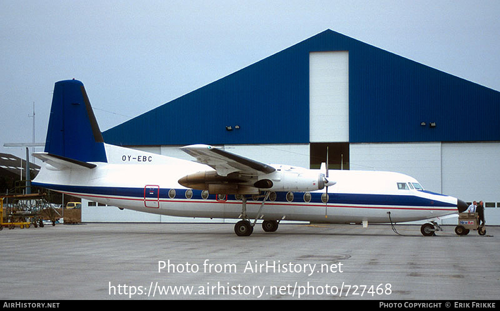 Aircraft Photo of OY-EBC | Fokker F27-200 Friendship | Newair Airservice | AirHistory.net #727468