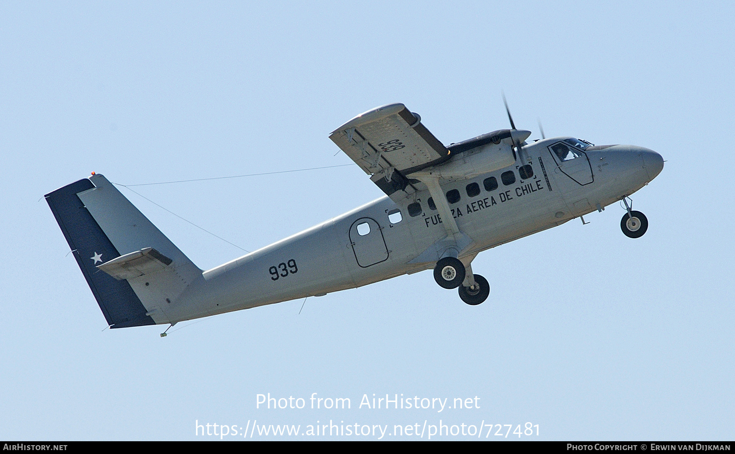 Aircraft Photo of 939 | De Havilland Canada DHC-6-100 Twin Otter | Chile - Air Force | AirHistory.net #727481