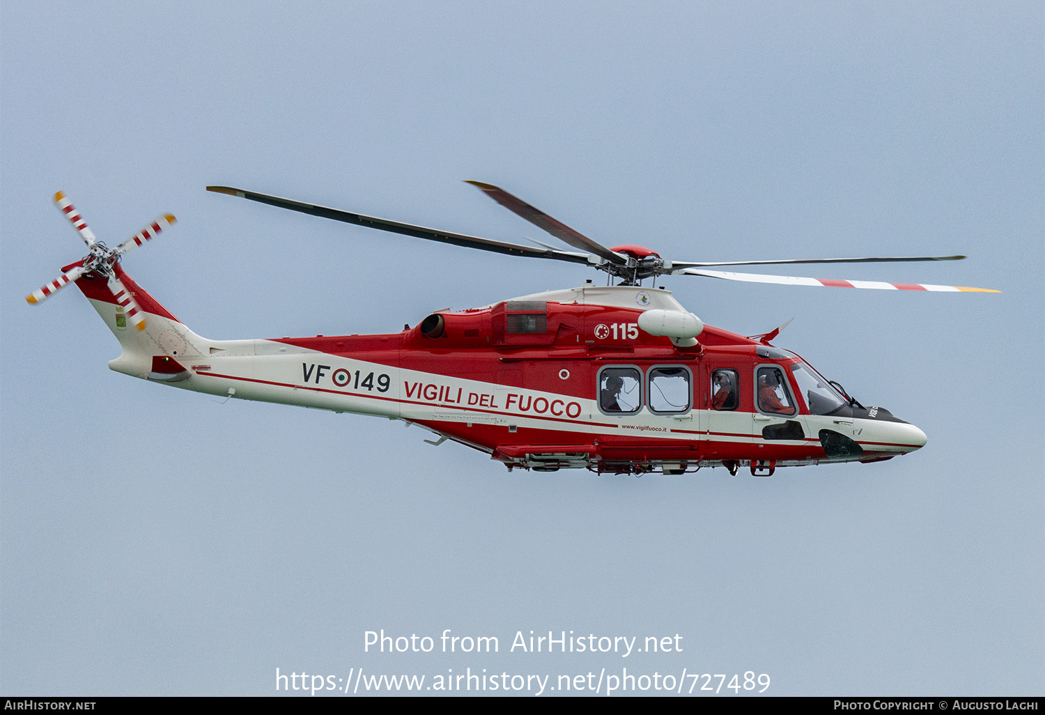 Aircraft Photo of VF-149 | AgustaWestland AW-139 | Italy - Vigili del Fuoco | AirHistory.net #727489