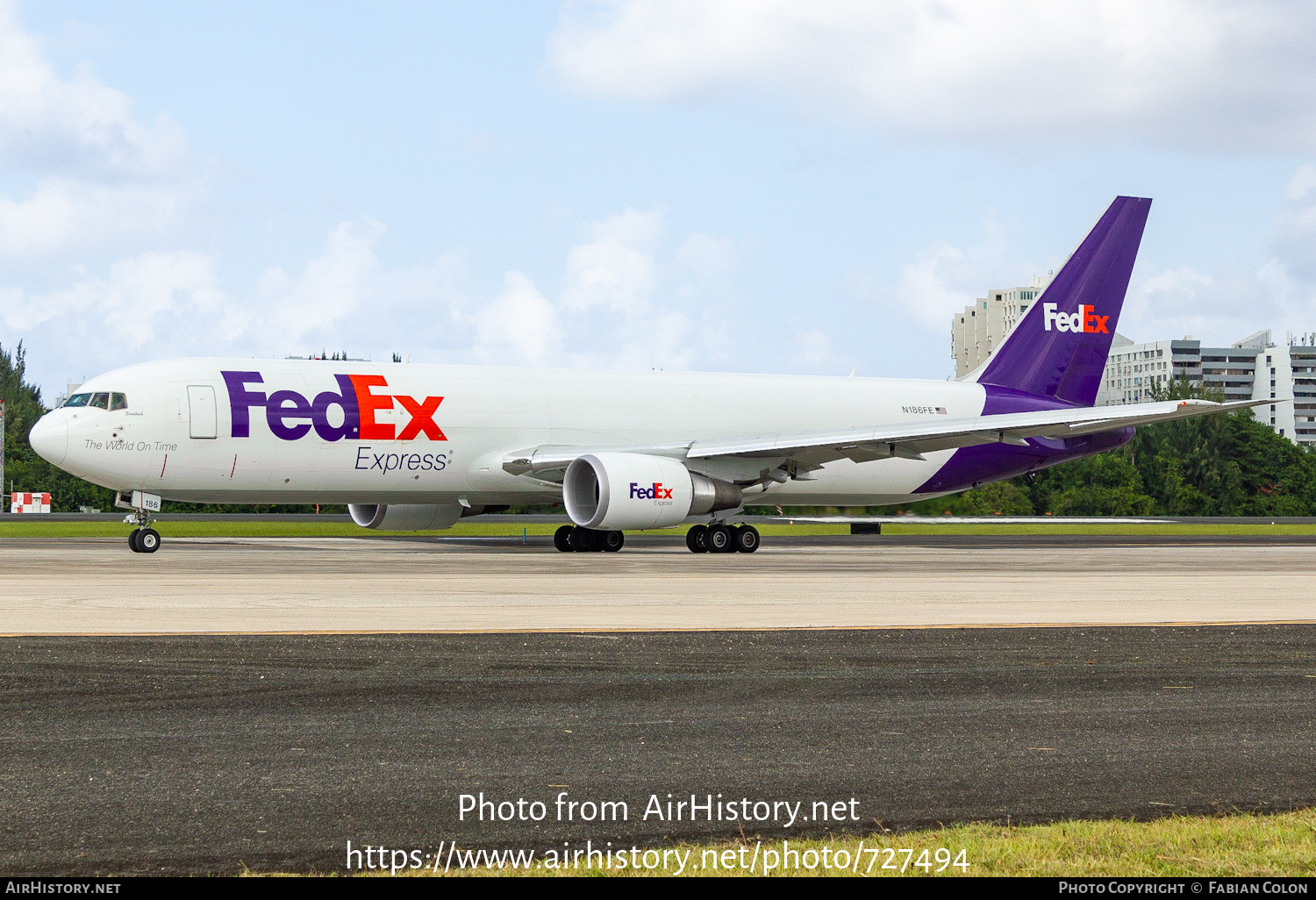 Aircraft Photo of N186FE | Boeing 767-300F | FedEx Express - Federal Express | AirHistory.net #727494