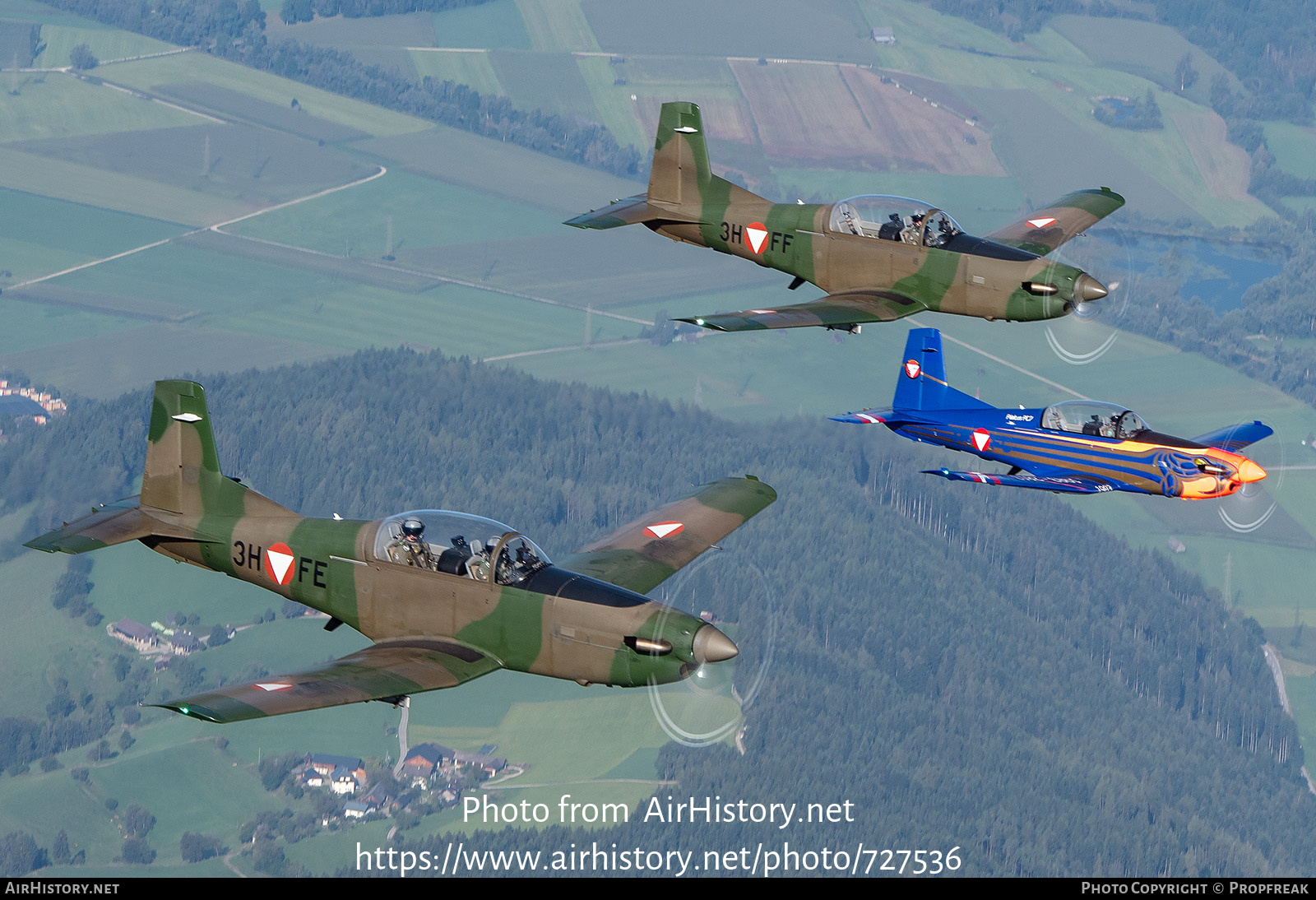 Aircraft Photo of 3H-FE | Pilatus PC-7 | Austria - Air Force | AirHistory.net #727536