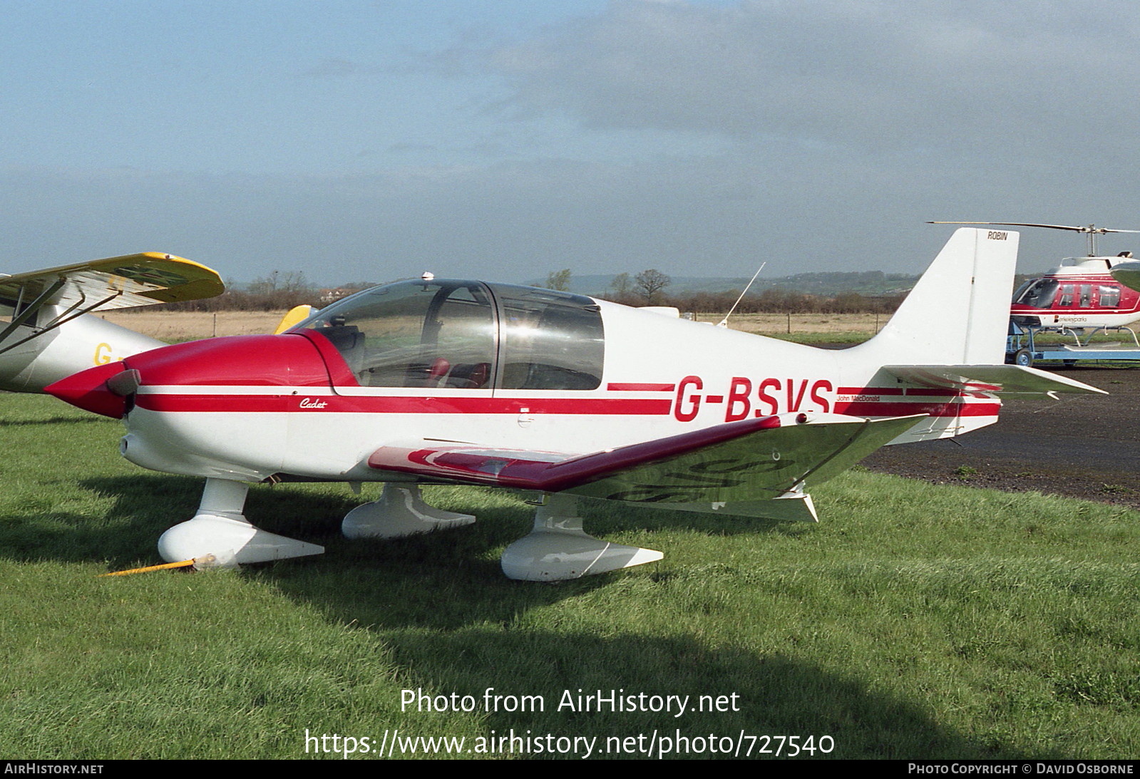 Aircraft Photo of G-BSVS | Robin DR-400-100 Cadet | AirHistory.net #727540