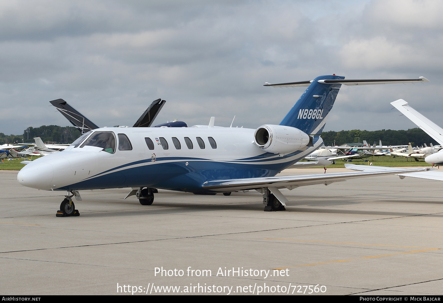 Aircraft Photo of N888GL | Cessna 525A CitationJet CJ2 | AirHistory.net #727560