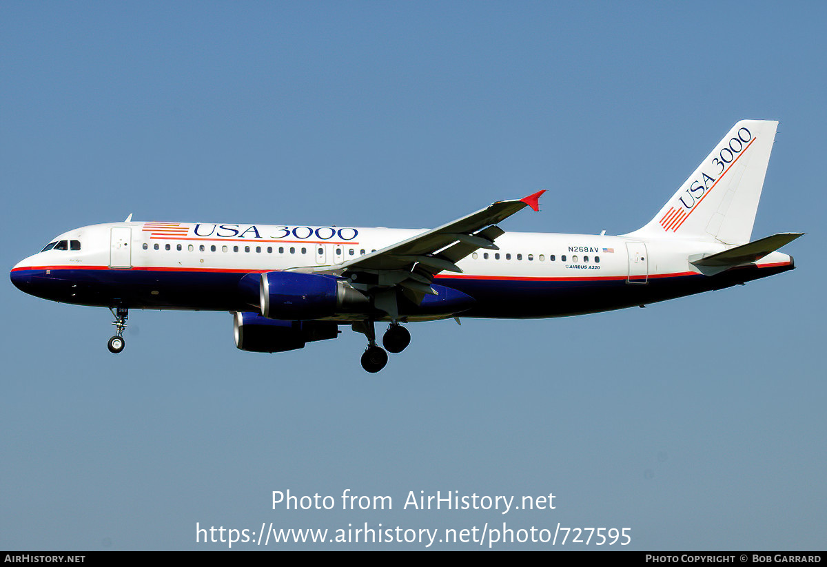 Aircraft Photo of N268AV | Airbus A320-214 | USA 3000 Airlines | AirHistory.net #727595