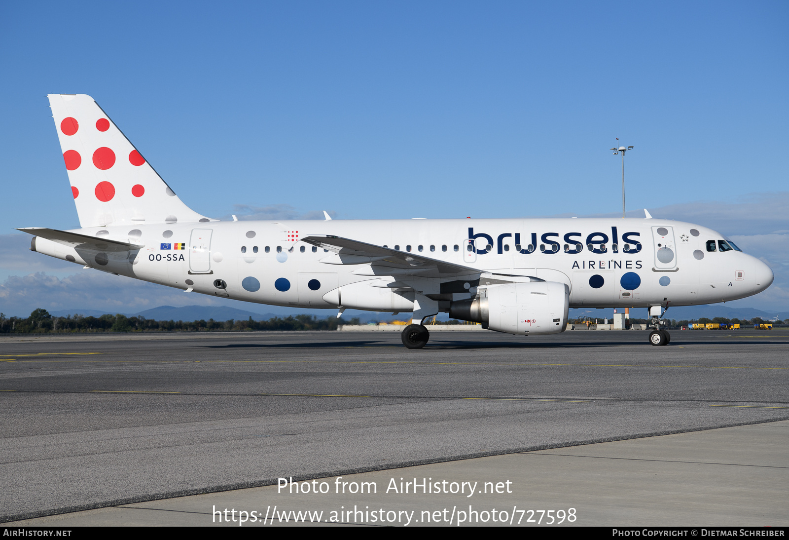 Aircraft Photo of OO-SSA | Airbus A319-111 | Brussels Airlines | AirHistory.net #727598