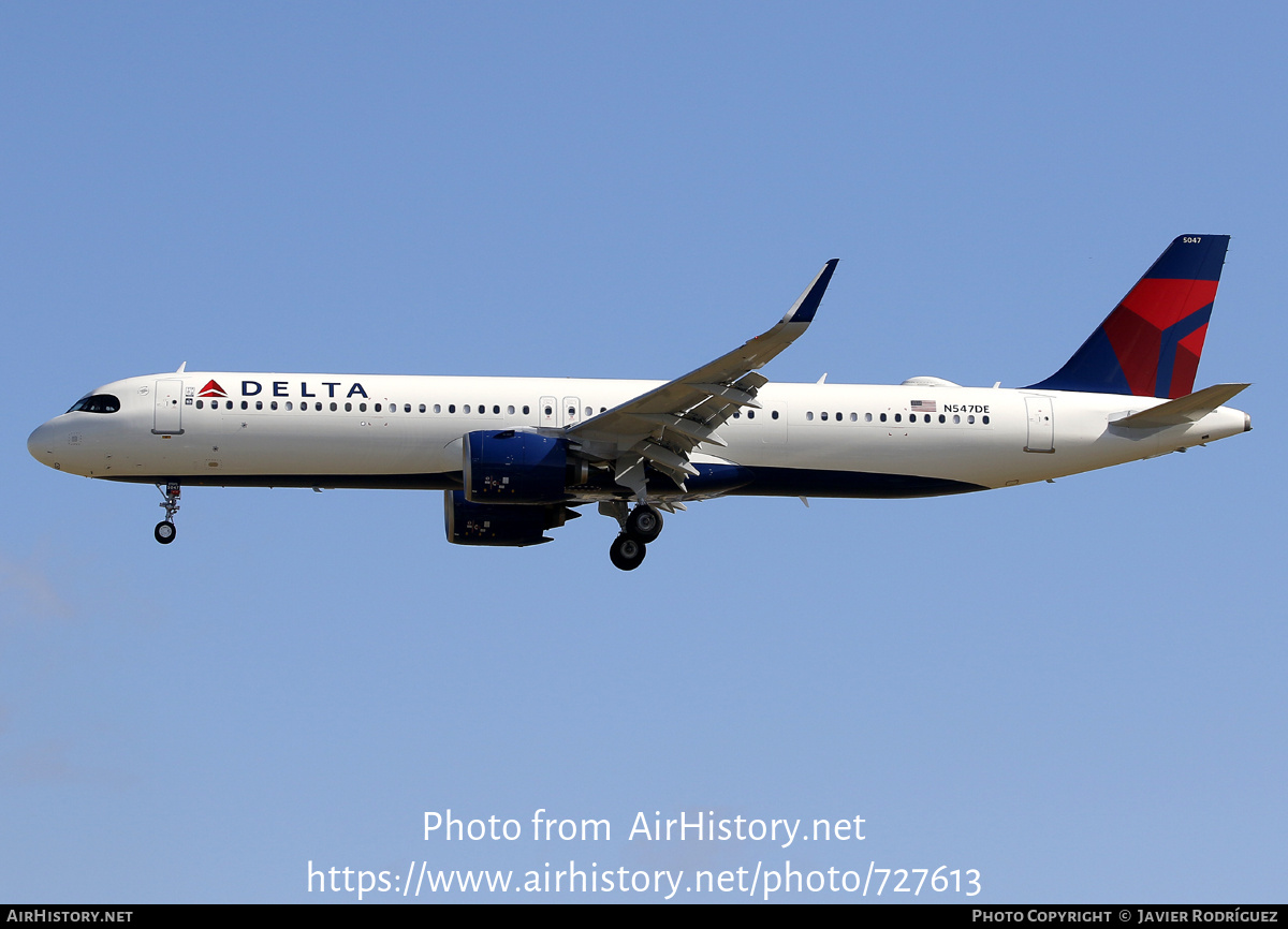 Aircraft Photo of N547DE | Airbus A321-251NX | Delta Air Lines | AirHistory.net #727613