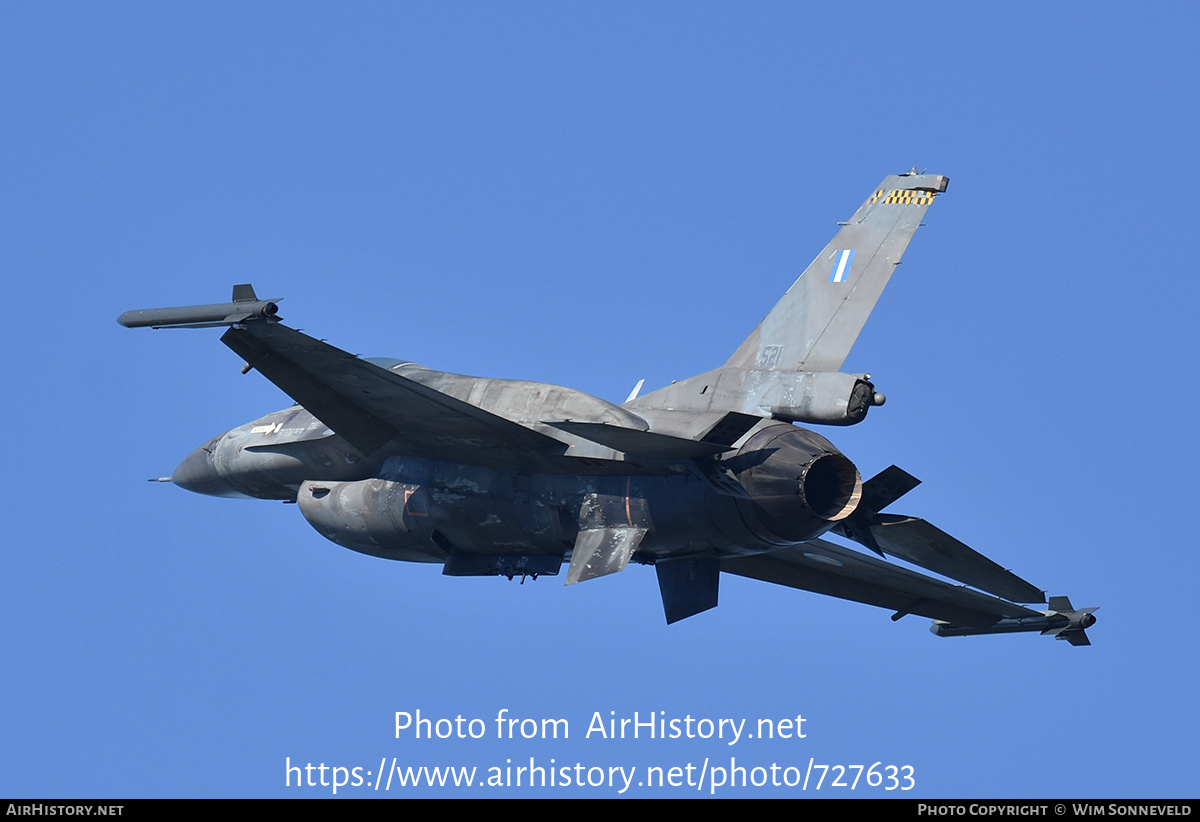 Aircraft Photo of 521 | General Dynamics F-16C Fighting Falcon | Greece - Air Force | AirHistory.net #727633