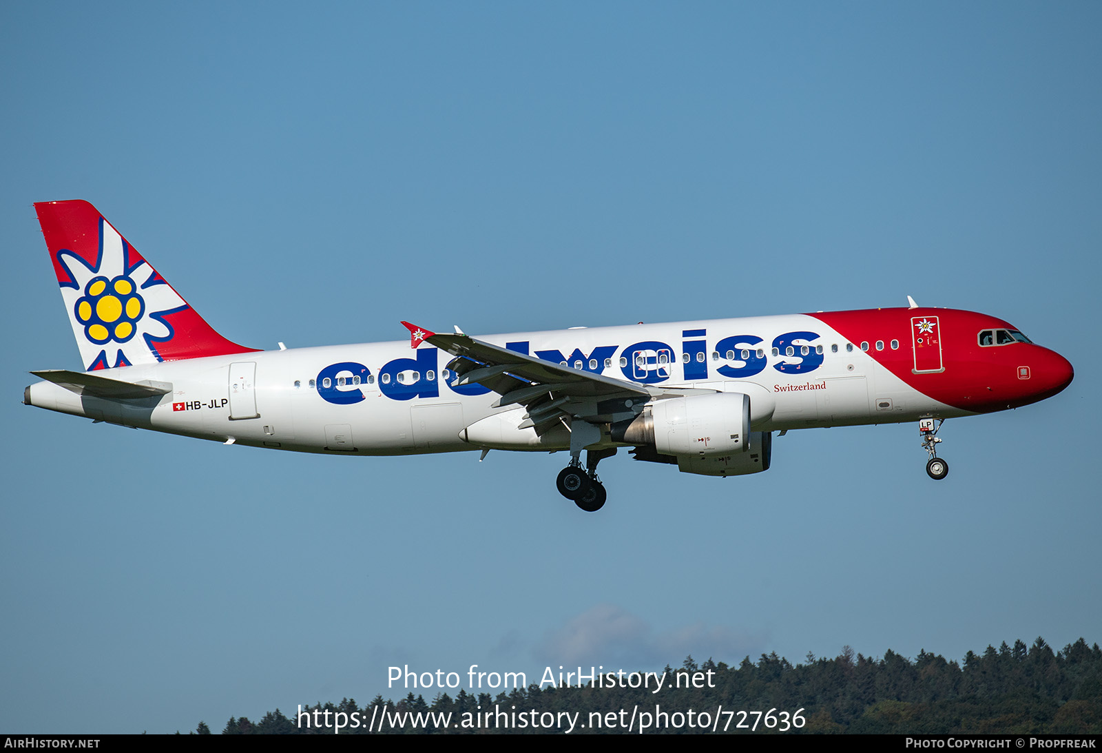 Aircraft Photo of HB-JLP | Airbus A320-214 | Edelweiss Air | AirHistory.net #727636