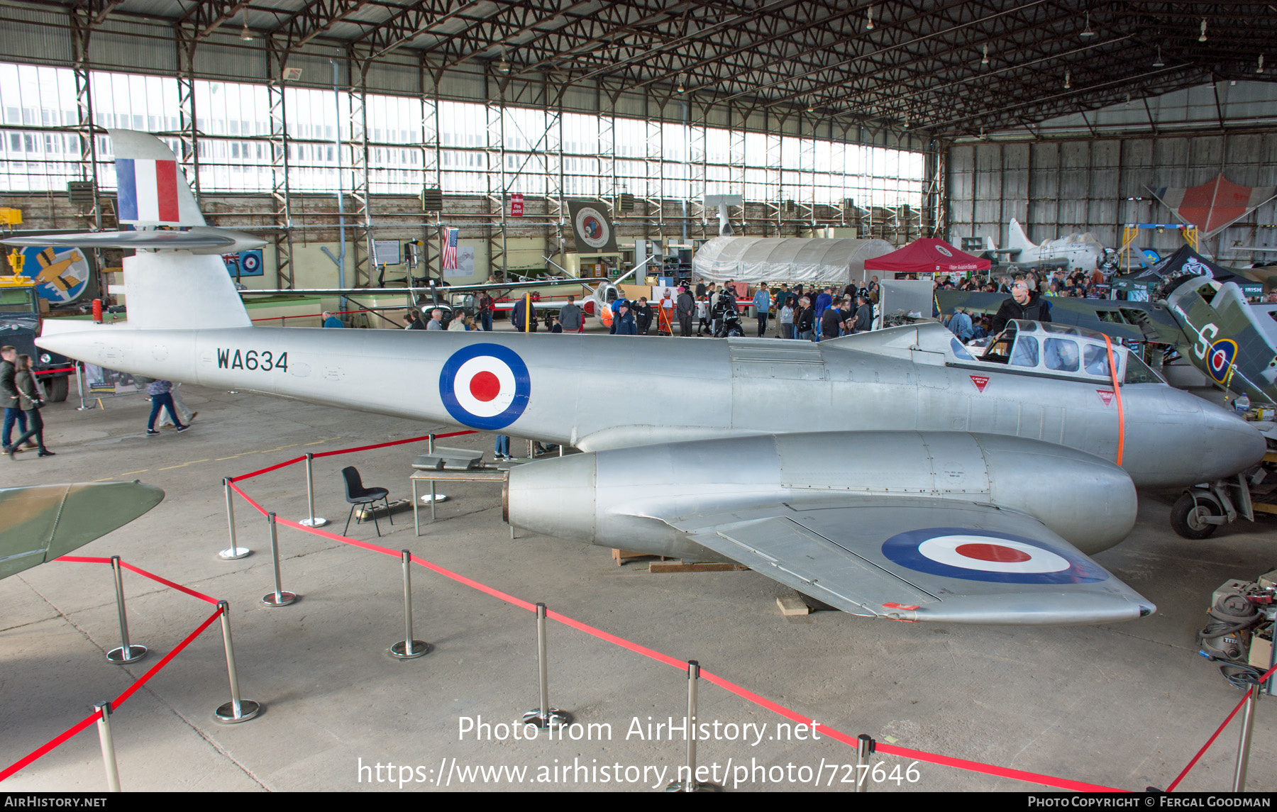 Aircraft Photo of WA634 | Gloster Meteor T7 (Mod) | UK - Air Force | AirHistory.net #727646