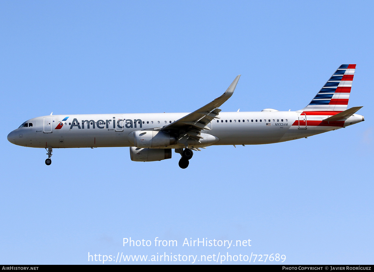 Aircraft Photo of N932AM | Airbus A321-231 | American Airlines | AirHistory.net #727689