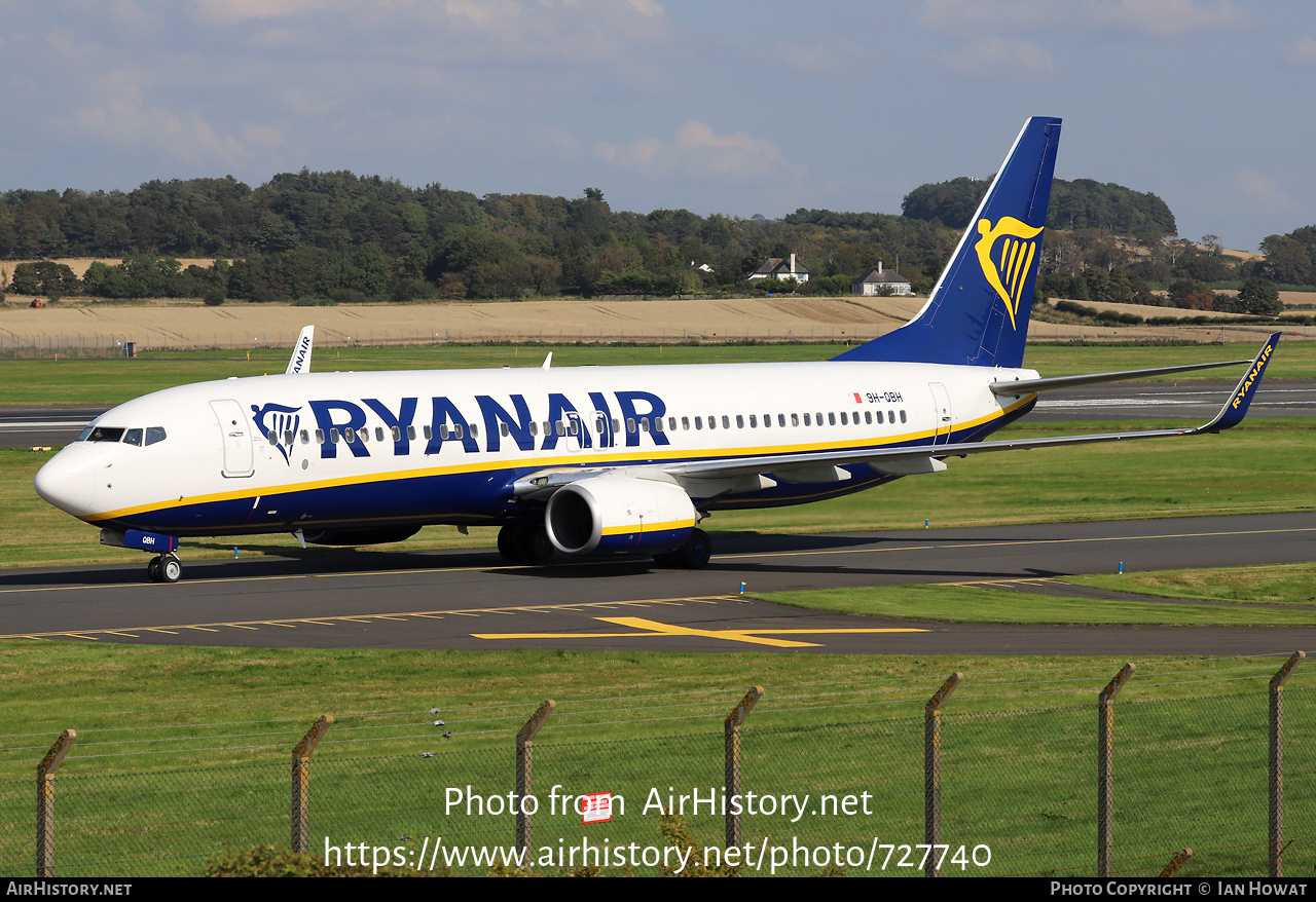 Aircraft Photo of 9H-QBH | Boeing 737-8AS | Ryanair | AirHistory.net #727740