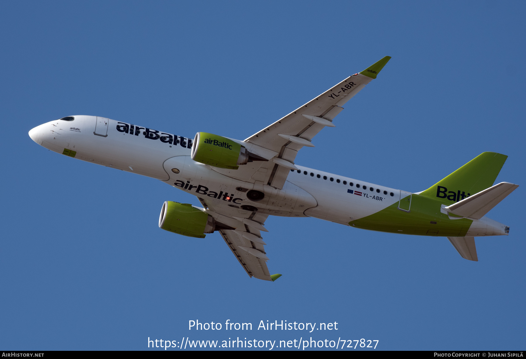 Aircraft Photo of YL-ABR | Airbus A220-371 (BD-500-1A11) | AirBaltic | AirHistory.net #727827