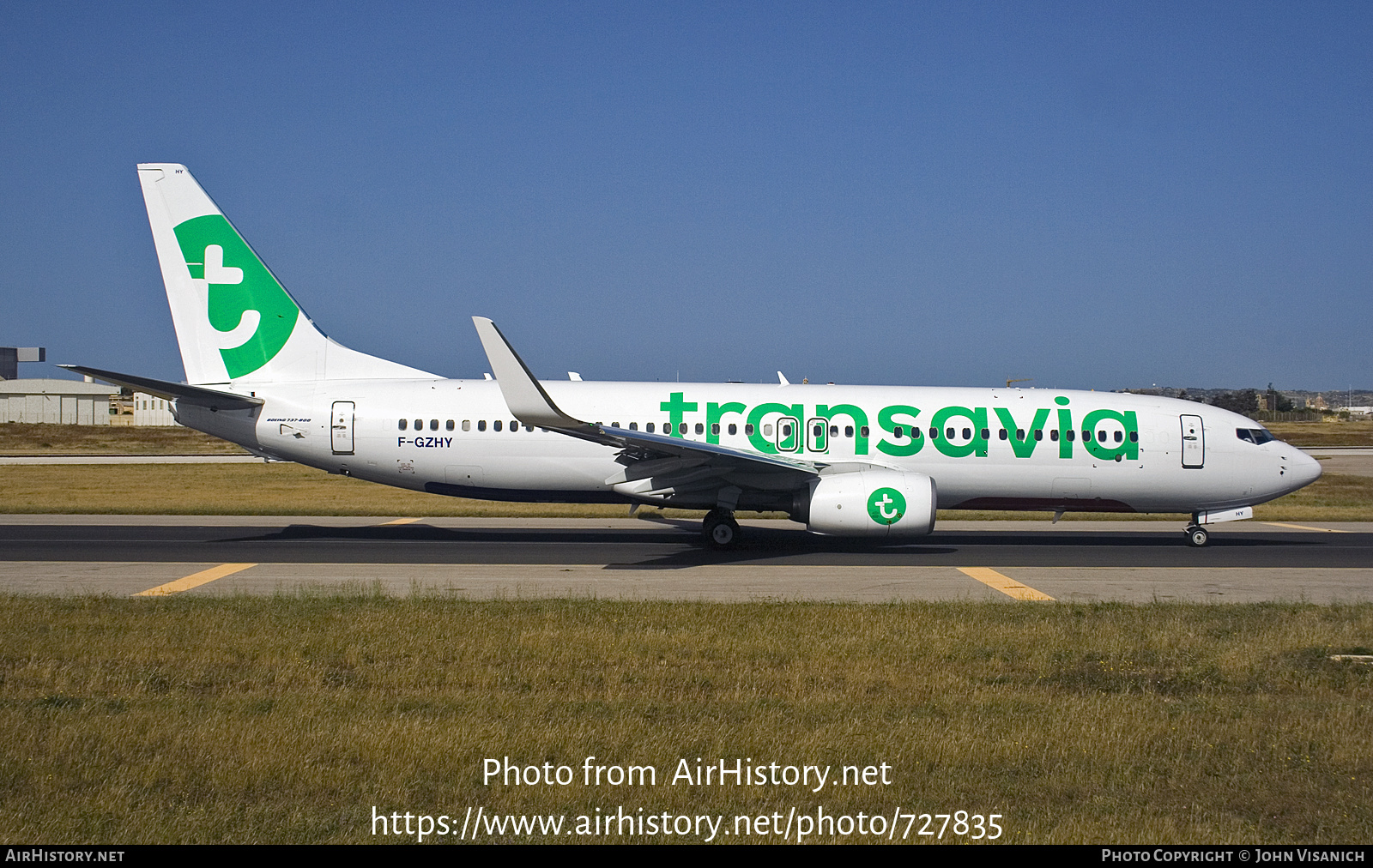 Aircraft Photo of F-GZHY | Boeing 737-8K2 | Transavia | AirHistory.net #727835