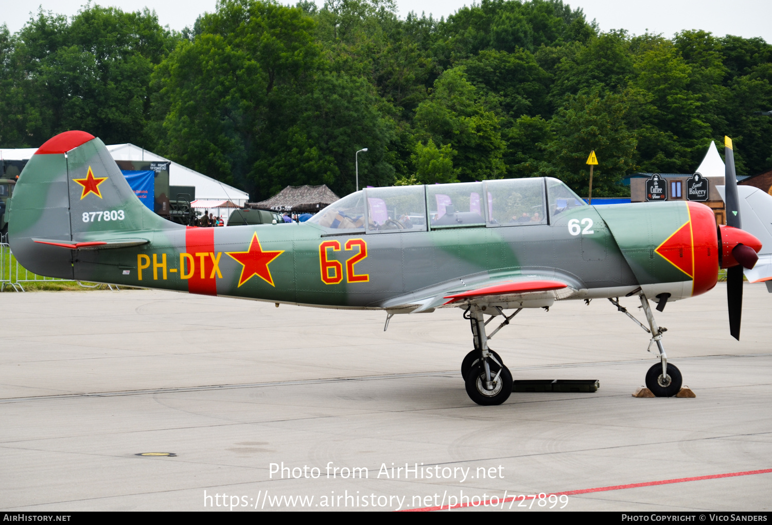 Aircraft Photo of PH-DTX / 62 red | Yakovlev Yak-52 | Russia - Air Force | AirHistory.net #727899