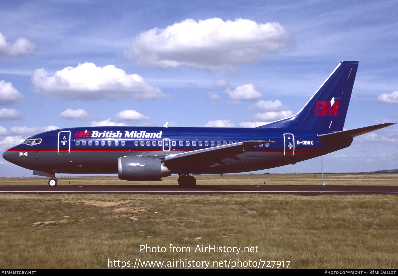 Aircraft Photo of G-OBMX | Boeing 737-59D | British Midland Airways - BMA | AirHistory.net #727917