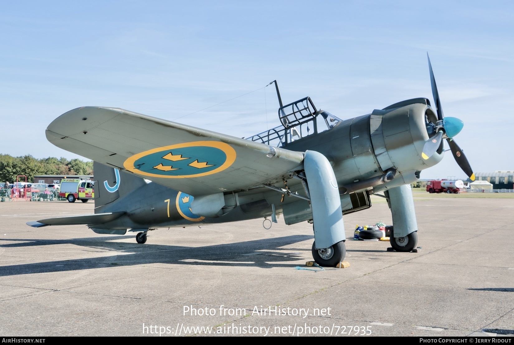 Aircraft Photo of SE-BYH / 17239 | Saab B17A | Sweden - Air Force | AirHistory.net #727935