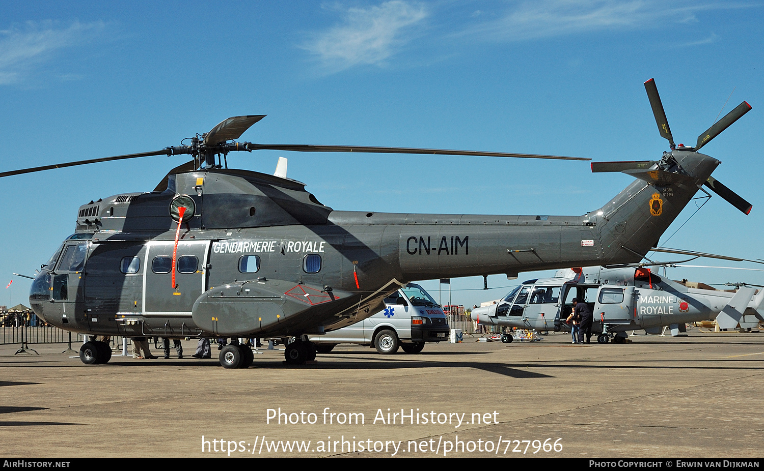 Aircraft Photo of CN-AIM | Aerospatiale SA-330L Puma | Morocco - Gendarmerie | AirHistory.net #727966