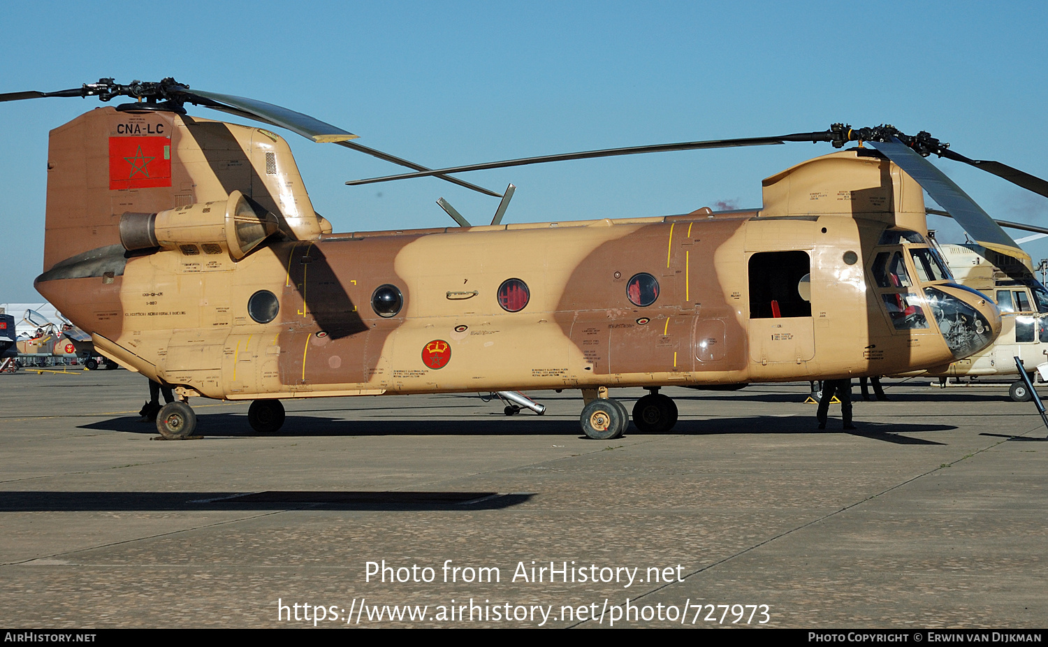 Aircraft Photo of CNA-LC | Elicotteri Meridionali (Boeing) CH-47C(M) Chinook | Morocco - Air Force | AirHistory.net #727973