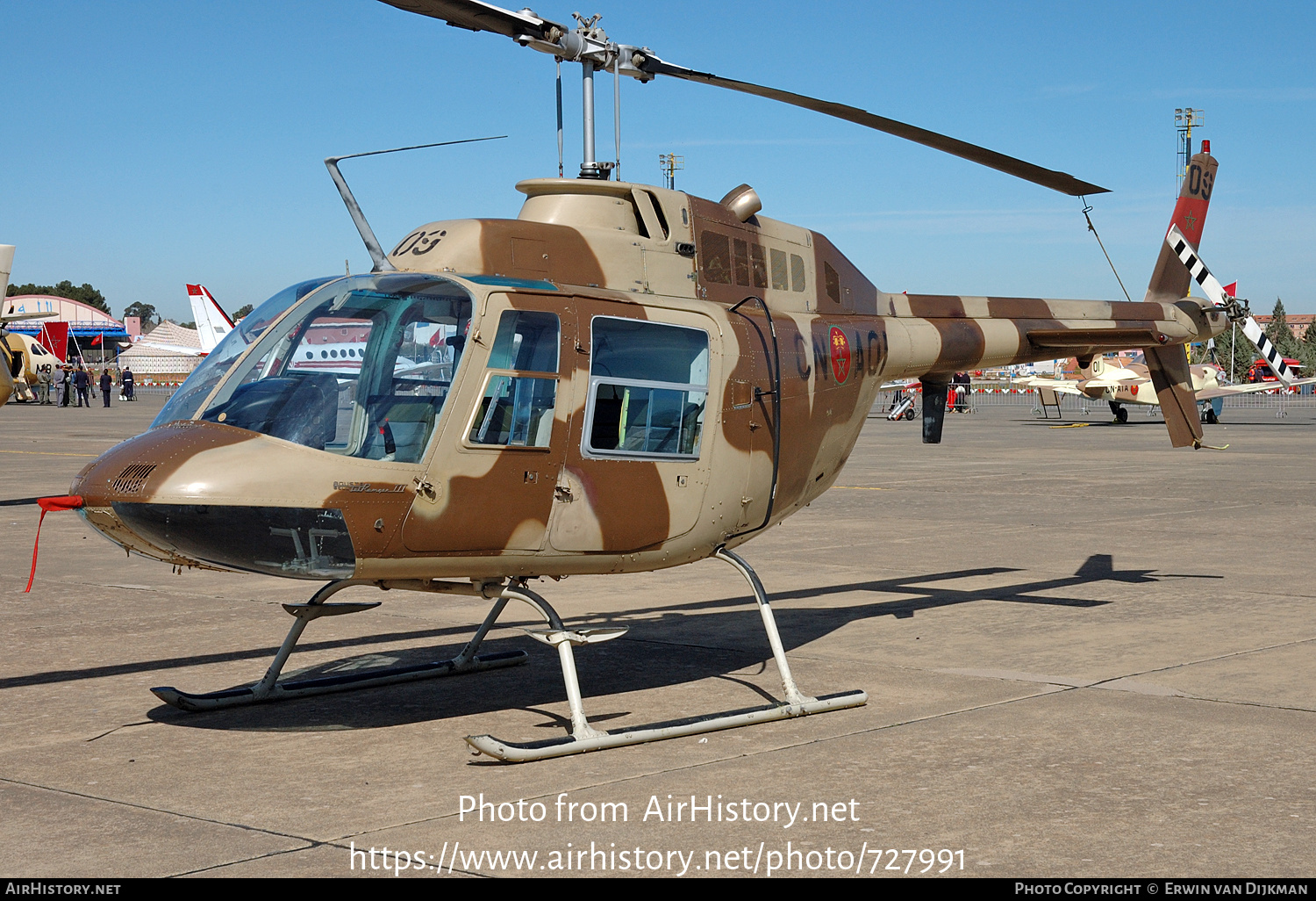 Aircraft Photo of CN-AQI | Agusta AB-206B Jetranger III | Morocco - Air Force | AirHistory.net #727991