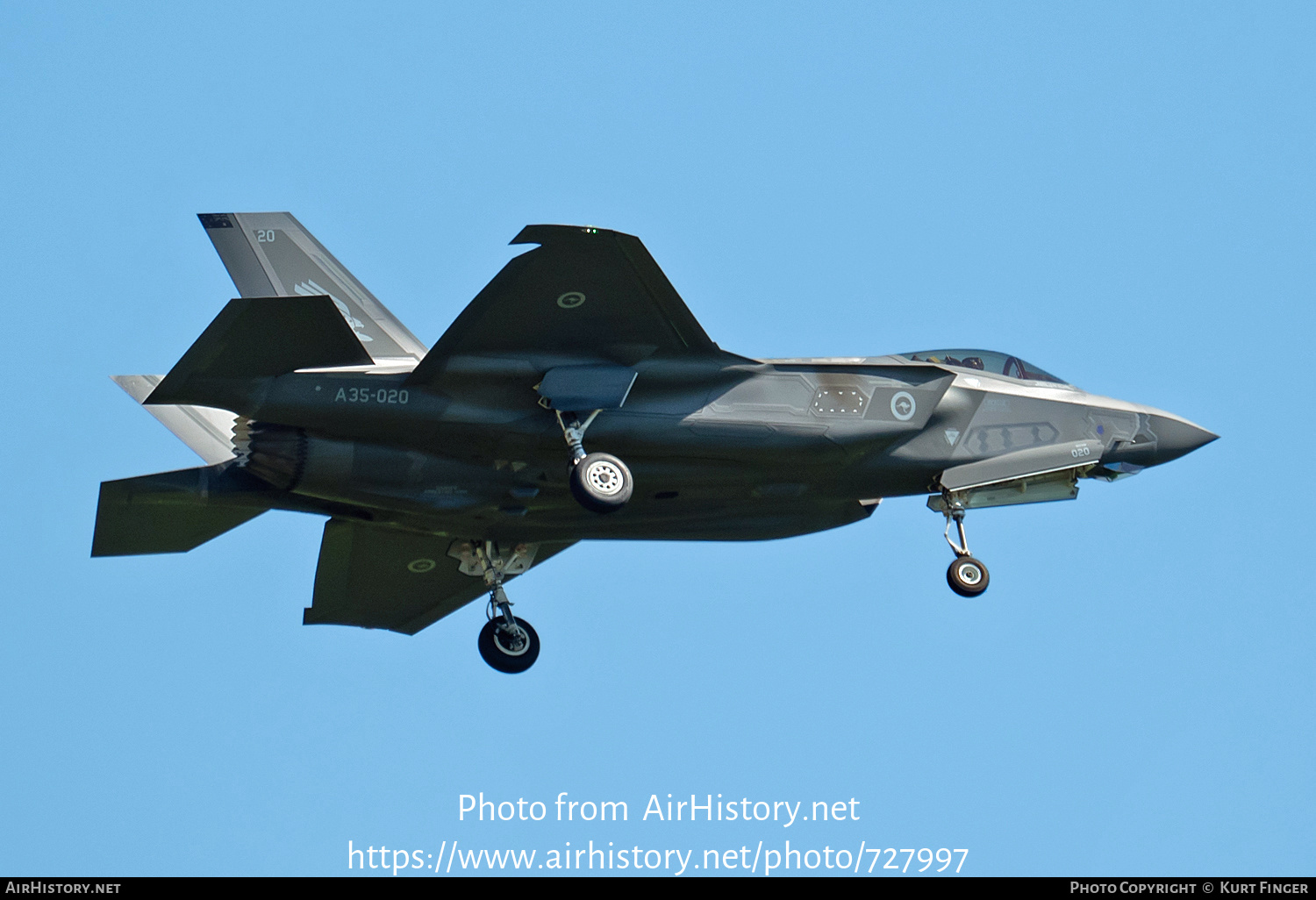 Aircraft Photo of A35-020 | Lockheed Martin F-35A Lightning II | Australia - Air Force | AirHistory.net #727997