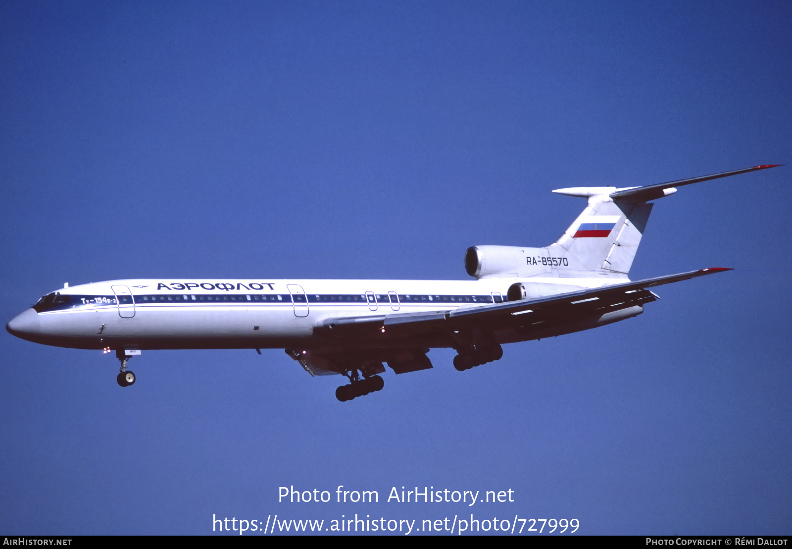 Aircraft Photo of RA-85570 | Tupolev Tu-154B-2 | Aeroflot | AirHistory.net #727999