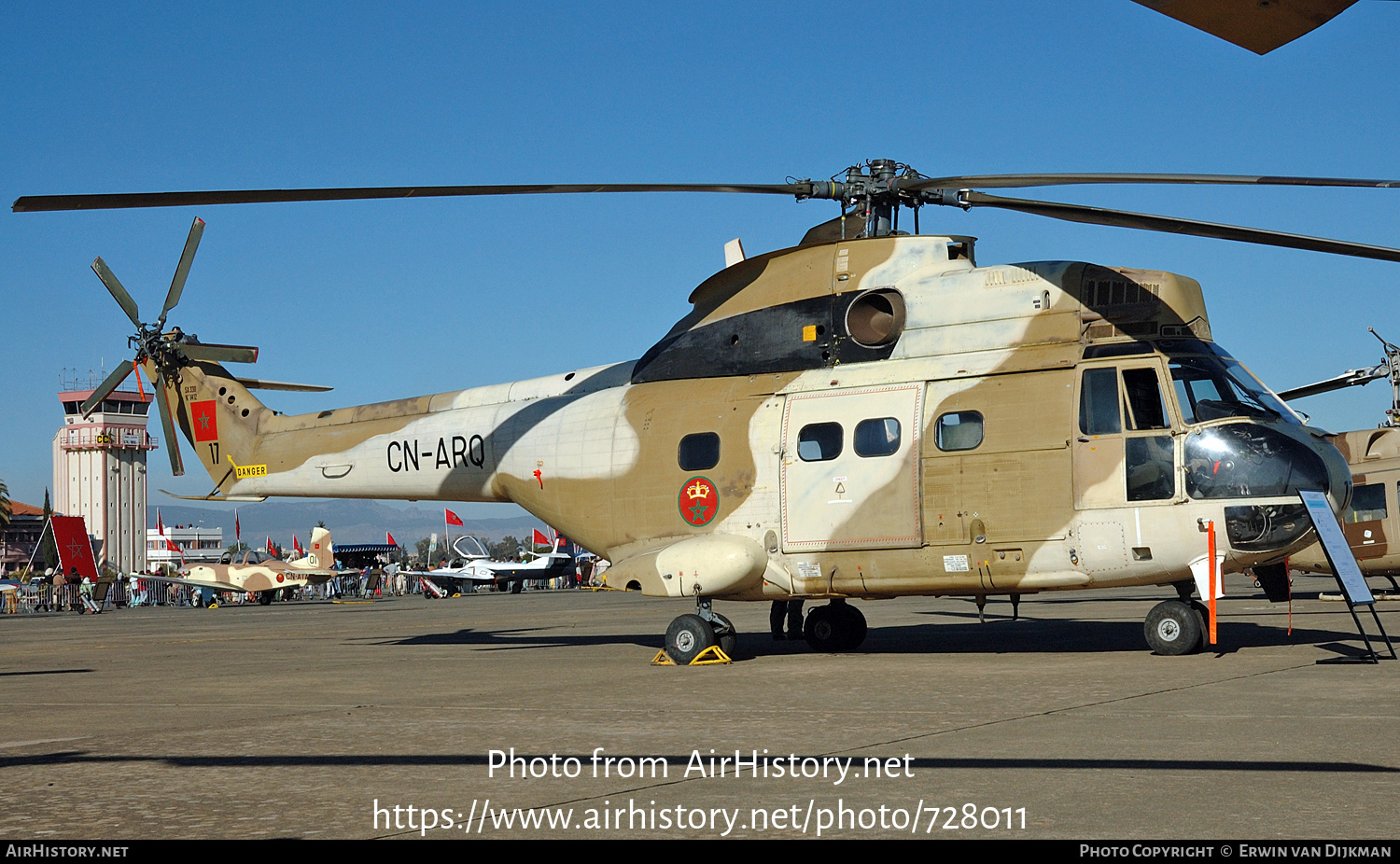 Aircraft Photo of CN-ARQ | Sud SA-330F Puma | Morocco - Air Force | AirHistory.net #728011