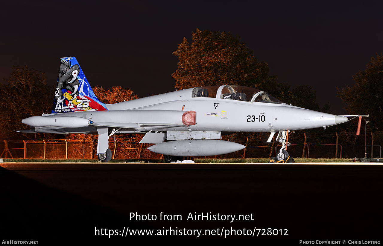 Aircraft Photo of AE.9-17 | Northrop SF-5B(M) Freedom Fighter | Spain - Air Force | AirHistory.net #728012