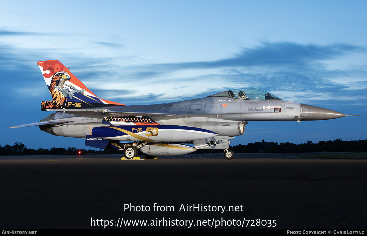 Aircraft Photo of J-616 | General Dynamics F-16AM Fighting Falcon | Netherlands - Air Force | AirHistory.net #728035