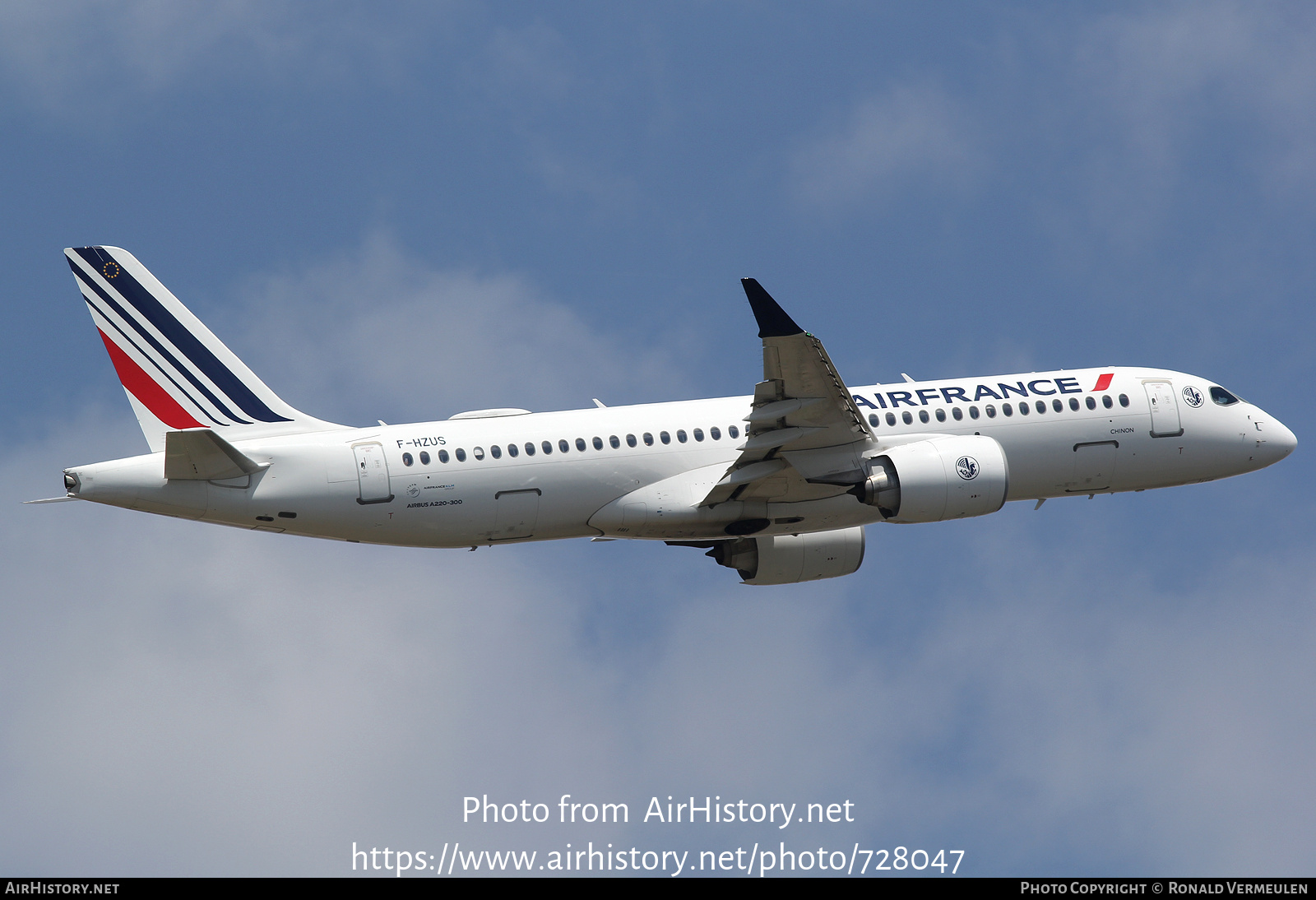 Aircraft Photo of F-HZUS | Airbus A220-371 (BD-500-1A11) | Air France | AirHistory.net #728047