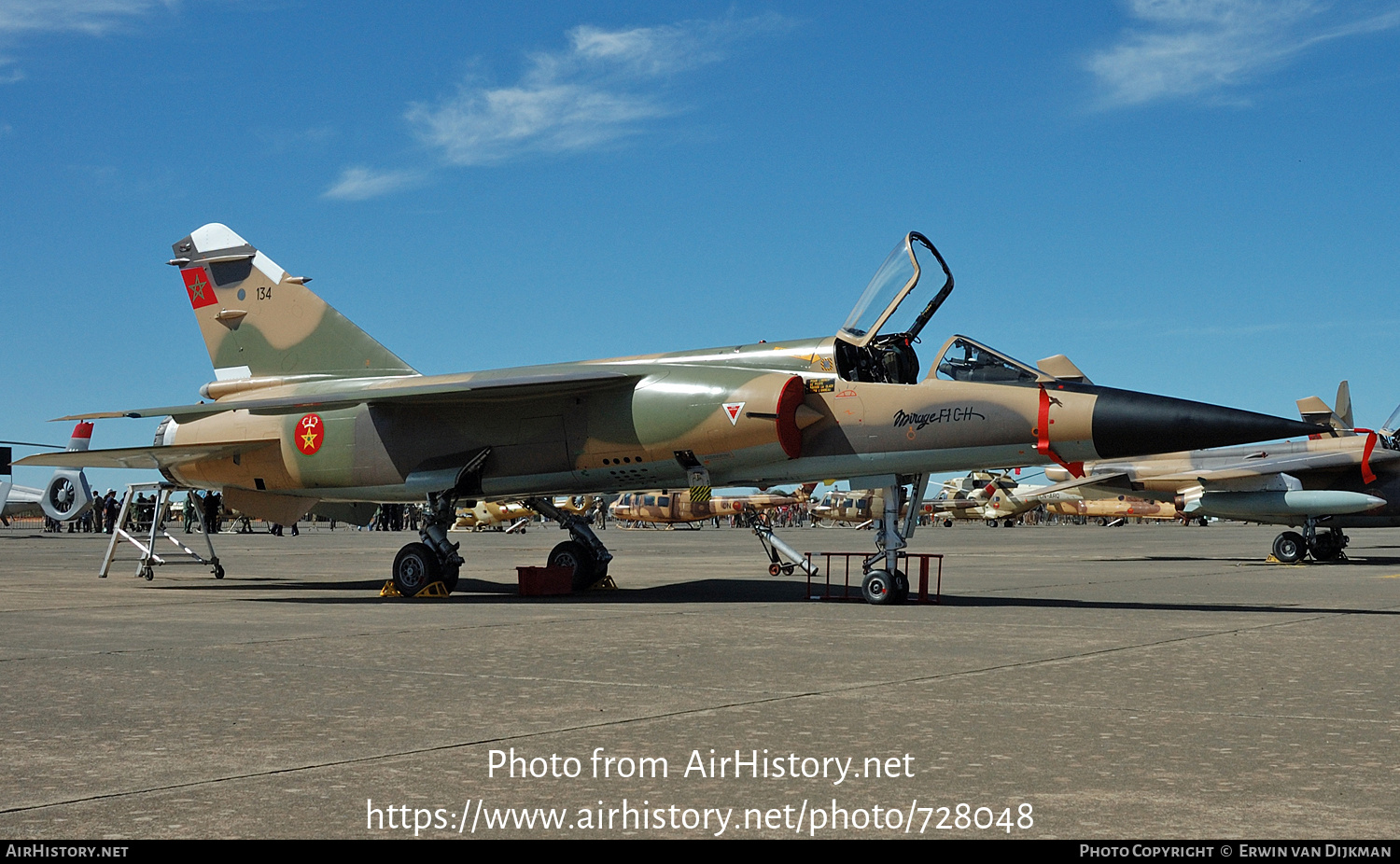 Aircraft Photo of 134 | Dassault Mirage F1CH | Morocco - Air Force | AirHistory.net #728048