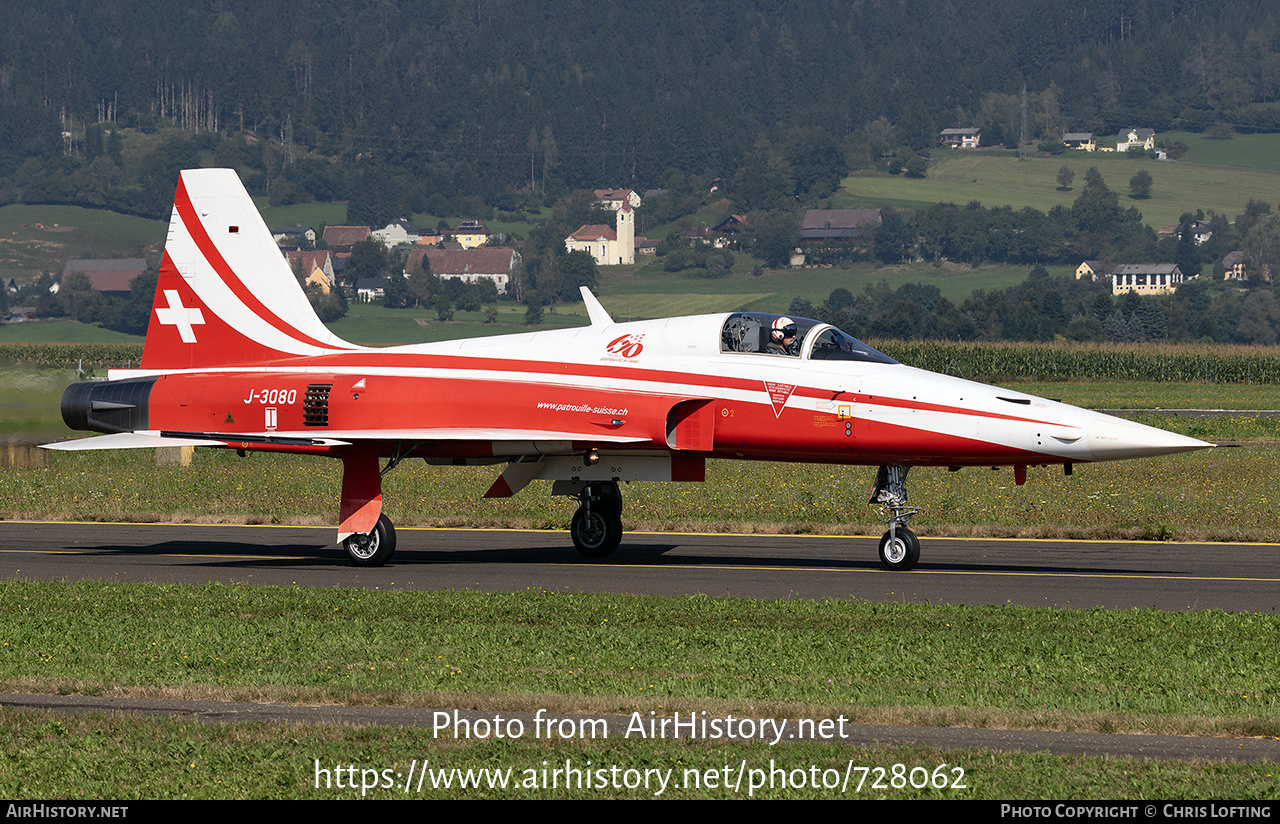 Aircraft Photo of J-3080 | Northrop F-5E Tiger II | Switzerland - Air Force | AirHistory.net #728062