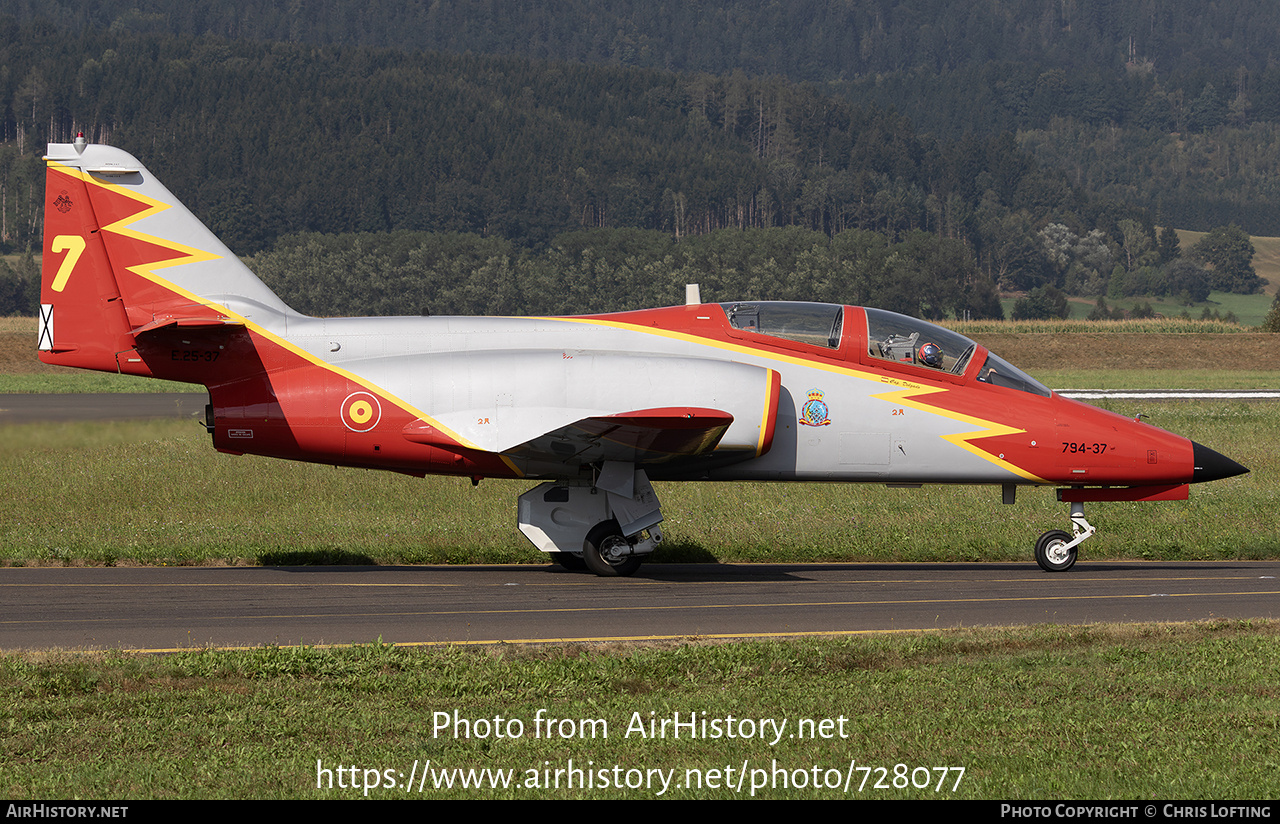 Aircraft Photo of E.25-37 | CASA C101 Aviojet | Spain - Air Force | AirHistory.net #728077