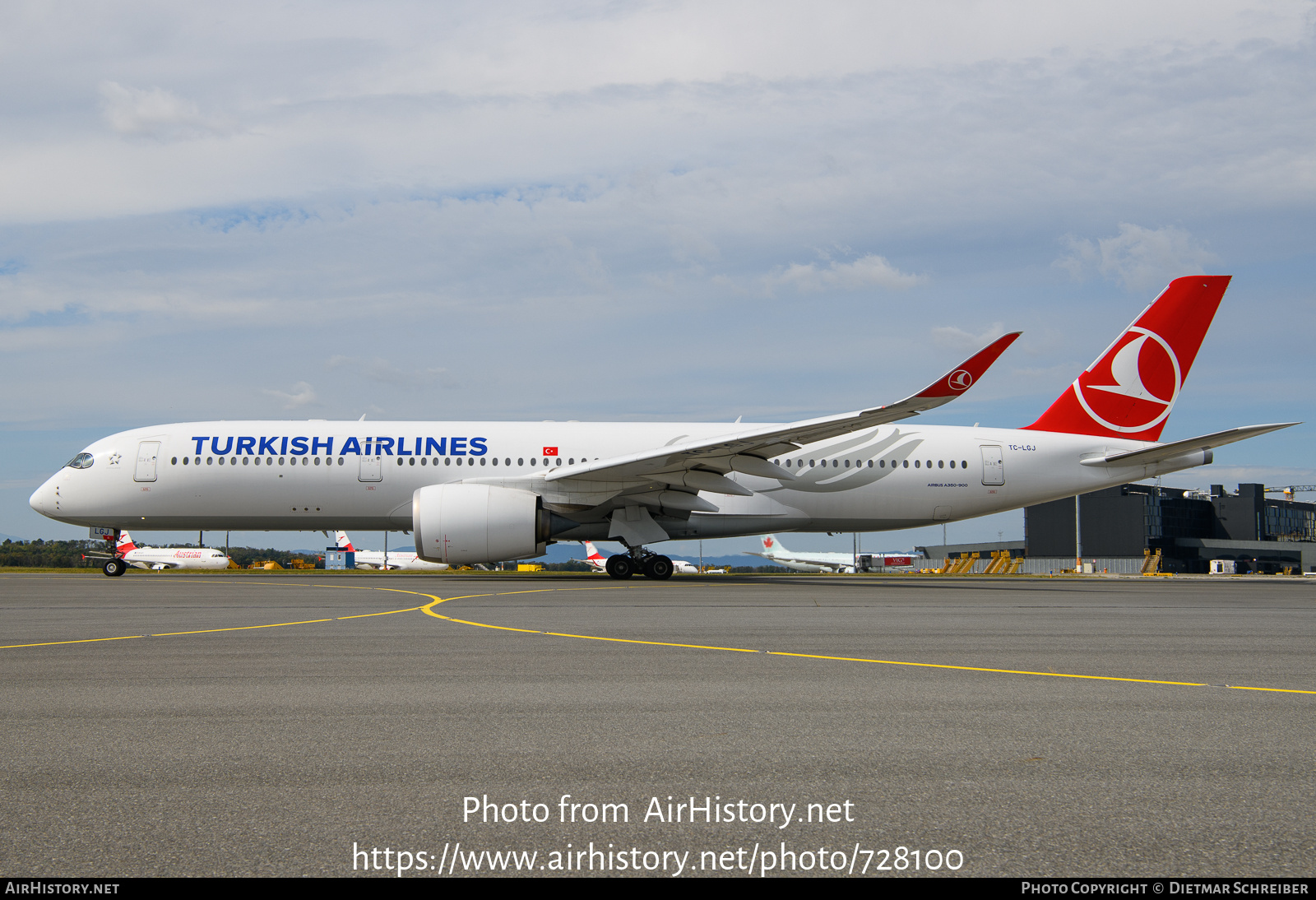 Aircraft Photo of TC-LGJ | Airbus A350-941 | Turkish Airlines | AirHistory.net #728100