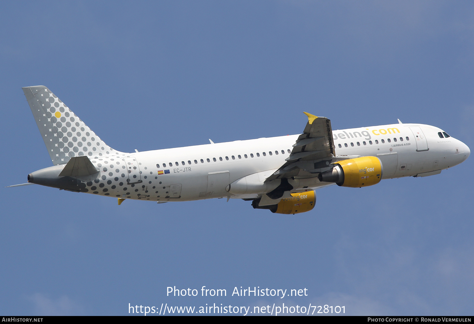 Aircraft Photo of EC-JTR | Airbus A320-214 | Vueling Airlines | AirHistory.net #728101