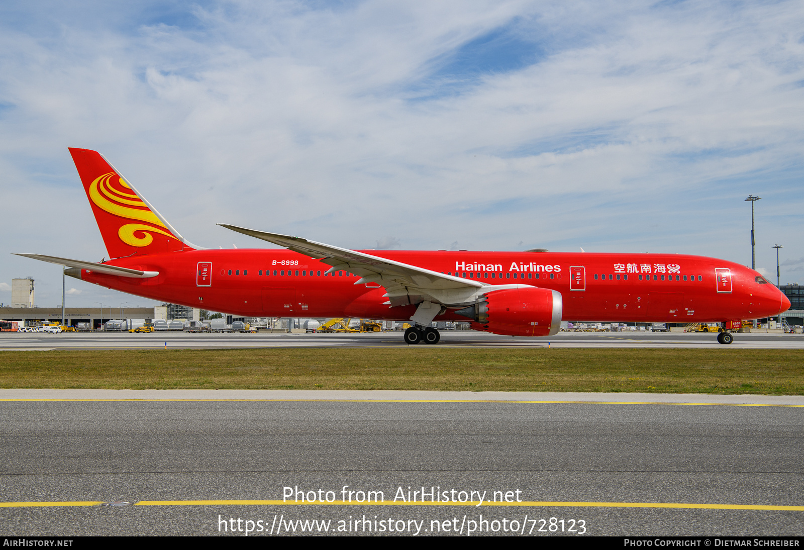 Aircraft Photo of B-6998 | Boeing 787-9 Dreamliner | Hainan Airlines | AirHistory.net #728123