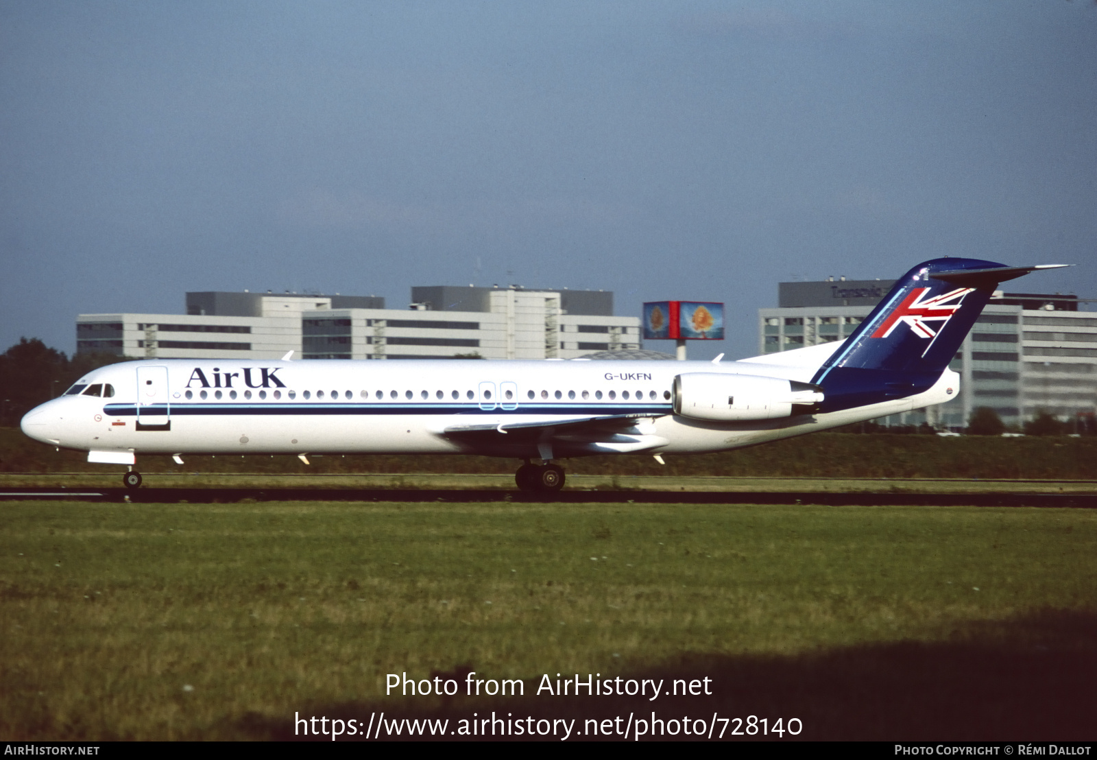 Aircraft Photo of G-UKFN | Fokker 100 (F28-0100) | Air UK | AirHistory.net #728140