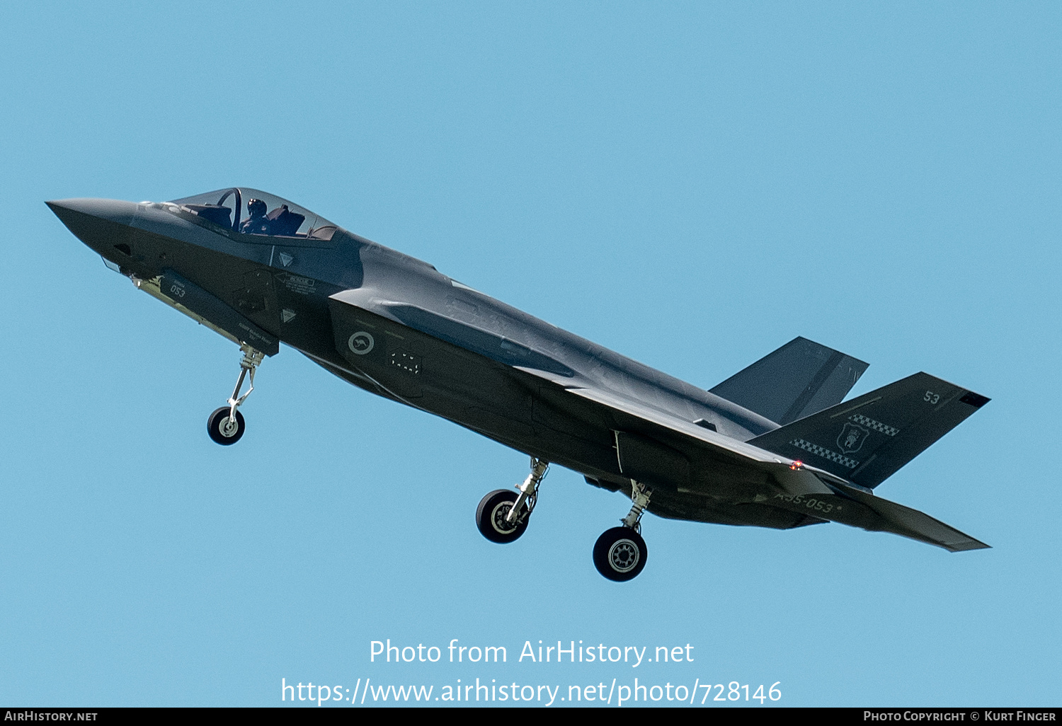 Aircraft Photo of A35-053 | Lockheed Martin F-35A Lightning II | Australia - Air Force | AirHistory.net #728146