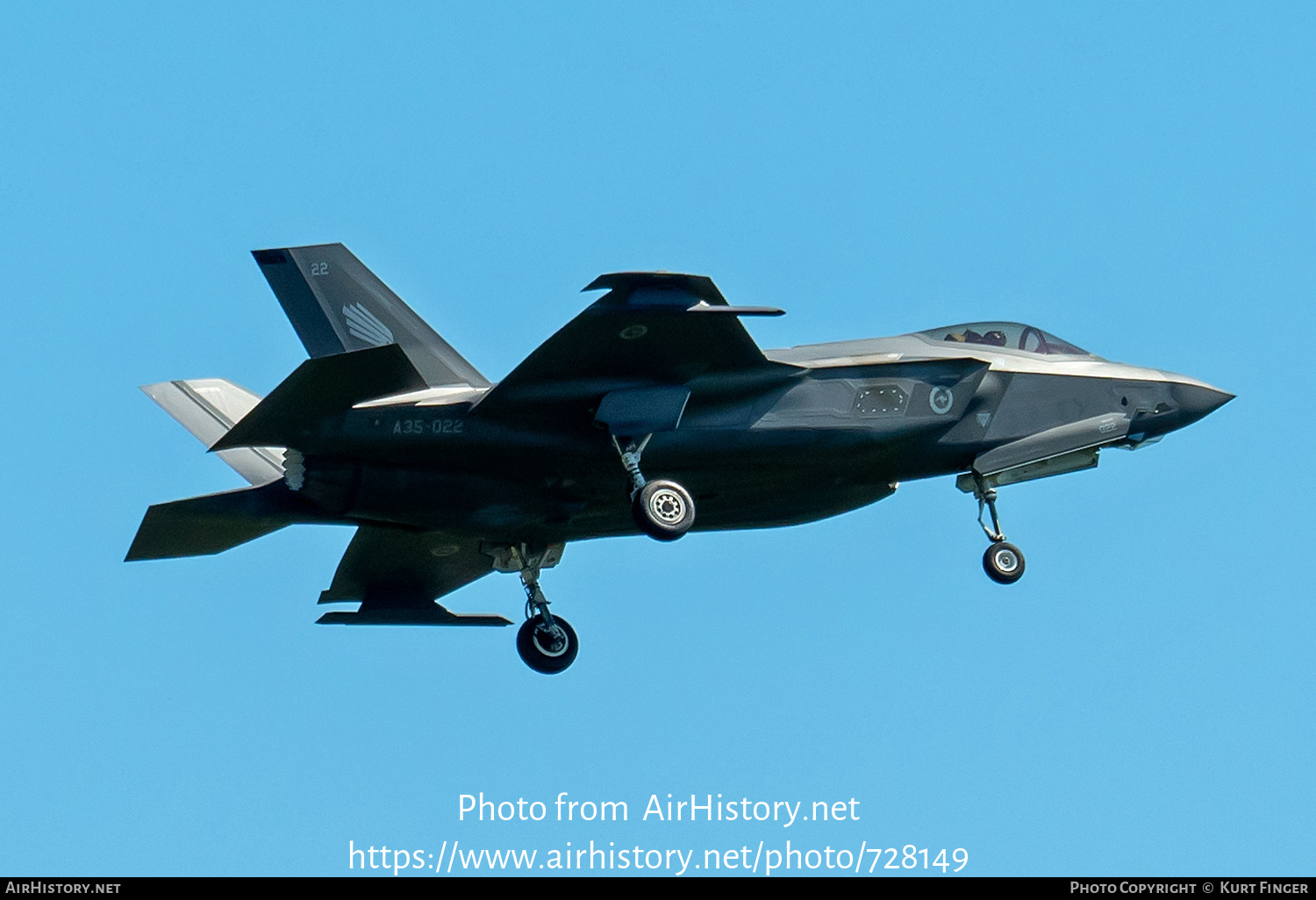 Aircraft Photo of A35-022 | Lockheed Martin F-35A Lightning II | Australia - Air Force | AirHistory.net #728149