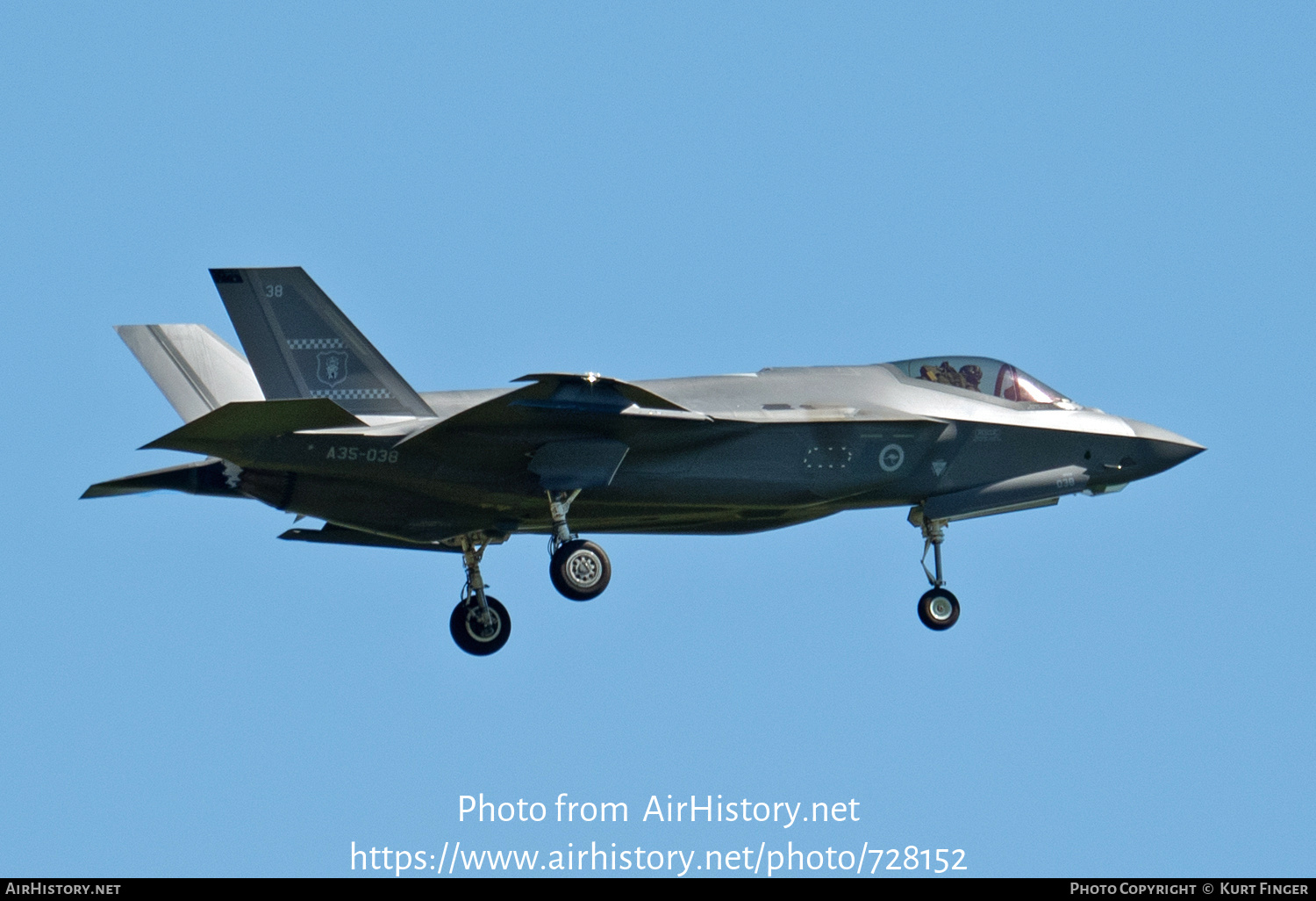 Aircraft Photo of A35-038 / 19-5511 | Lockheed Martin F-35A Lightning II | Australia - Air Force | AirHistory.net #728152