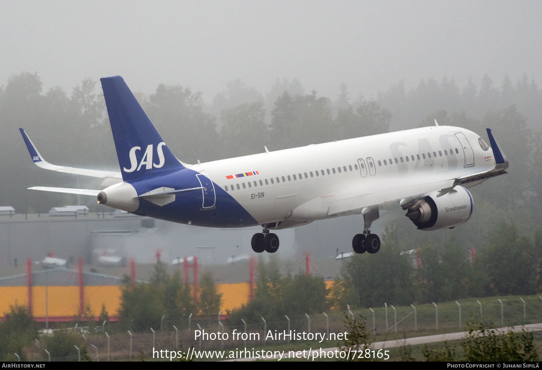 Aircraft Photo of EI-SIN | Airbus A320-251N | Scandinavian Airlines - SAS | AirHistory.net #728165