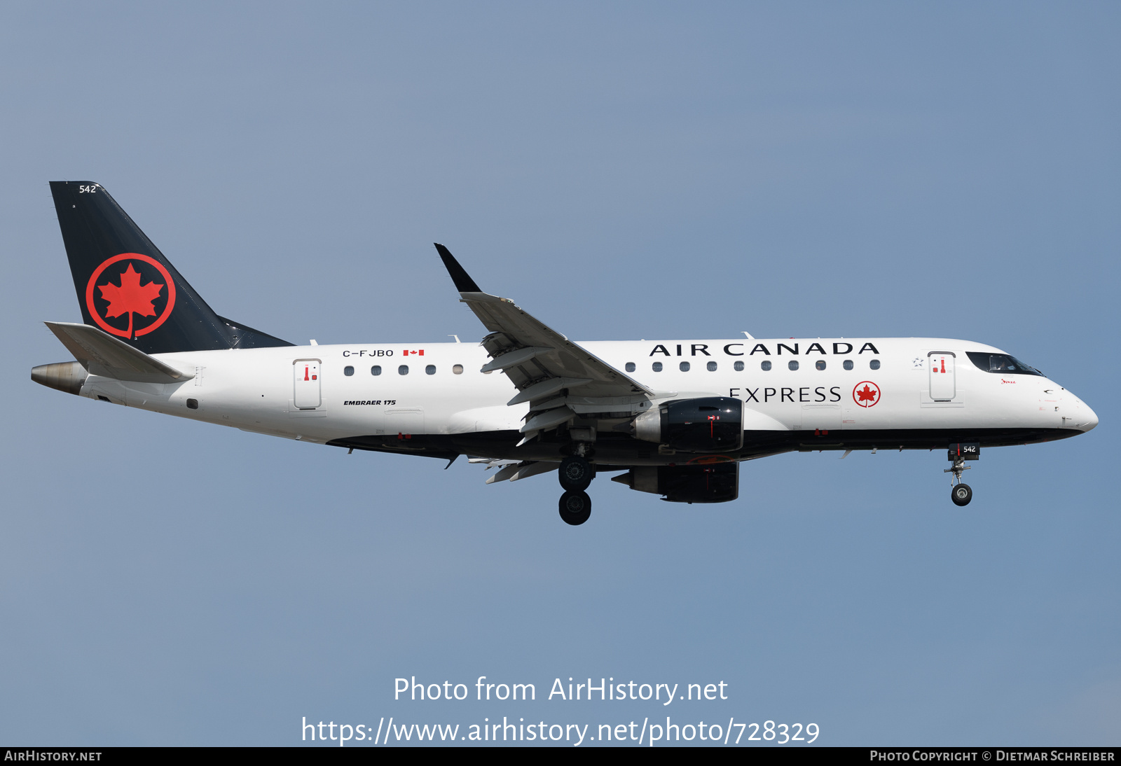 Aircraft Photo of C-FJBO | Embraer 175SU (ERJ-170-200SU) | Air Canada Express | AirHistory.net #728329