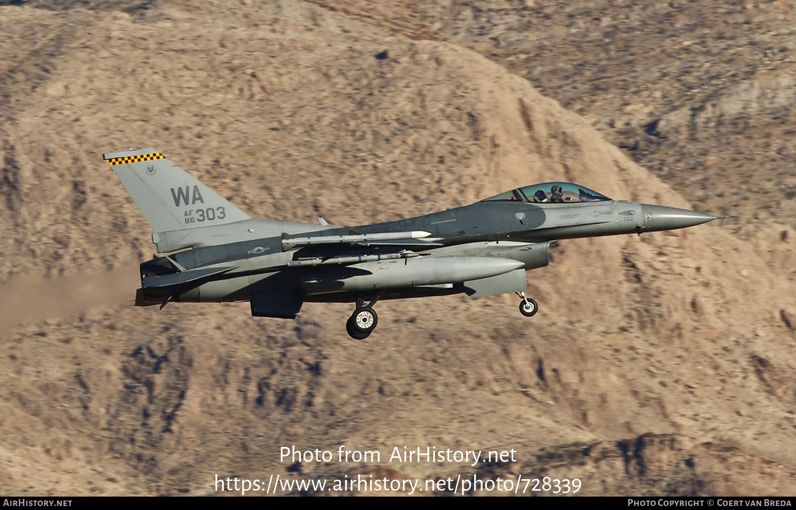 Aircraft Photo of 86-0303 / AF86-303 | General Dynamics F-16C Fighting Falcon | USA - Air Force | AirHistory.net #728339