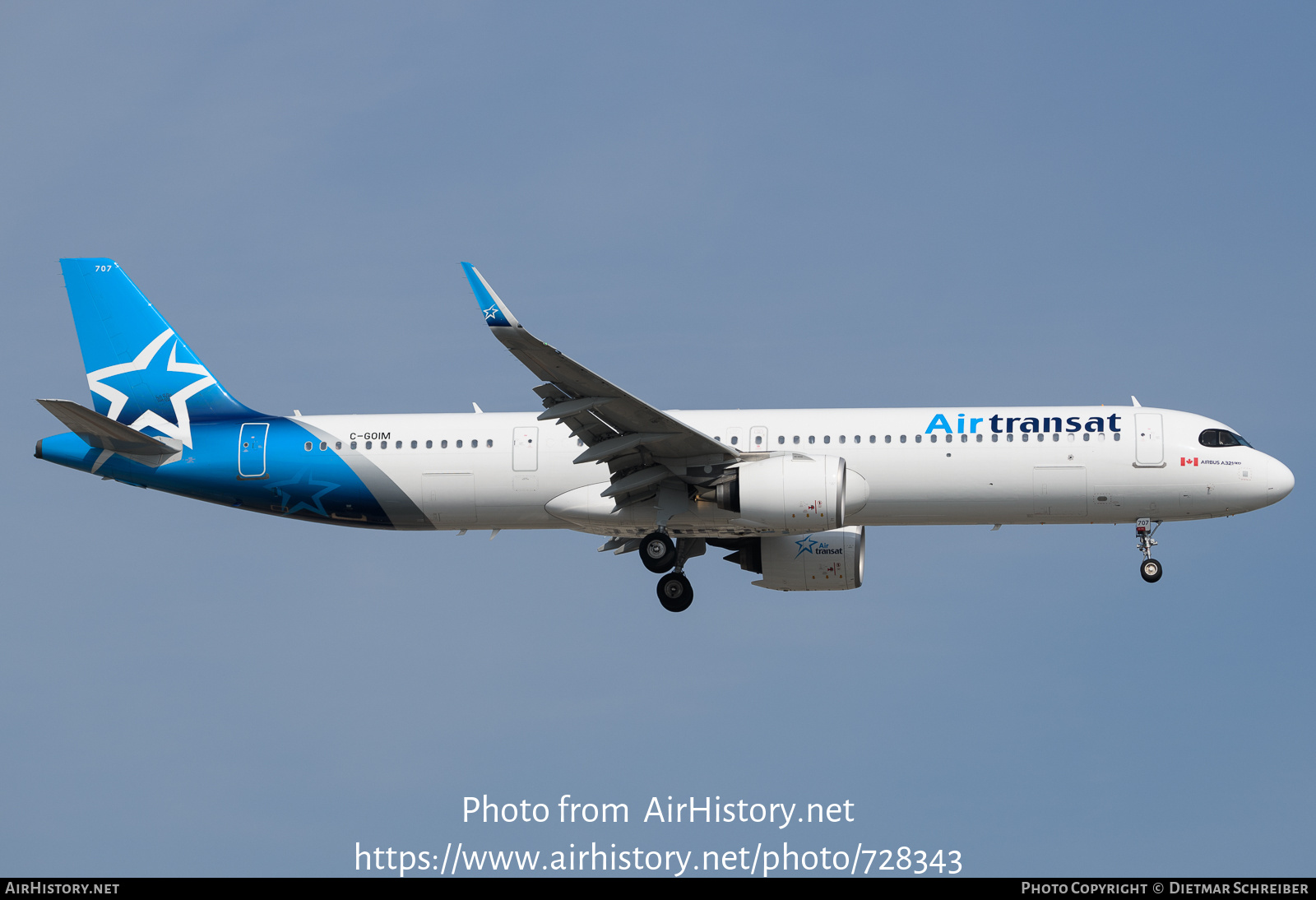 Aircraft Photo of C-GOIM | Airbus A321-271NX | Air Transat | AirHistory.net #728343