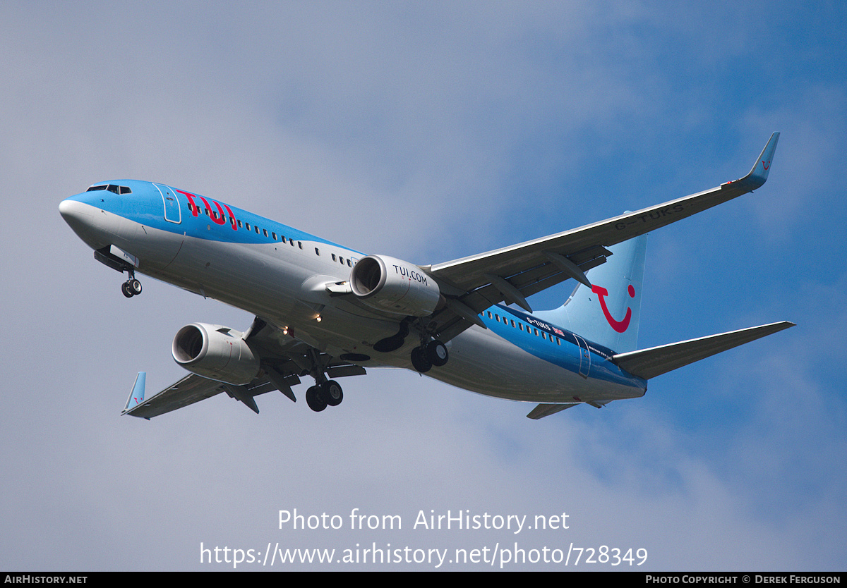 Aircraft Photo of G-TUKS | Boeing 737-8K5 | TUI | AirHistory.net #728349