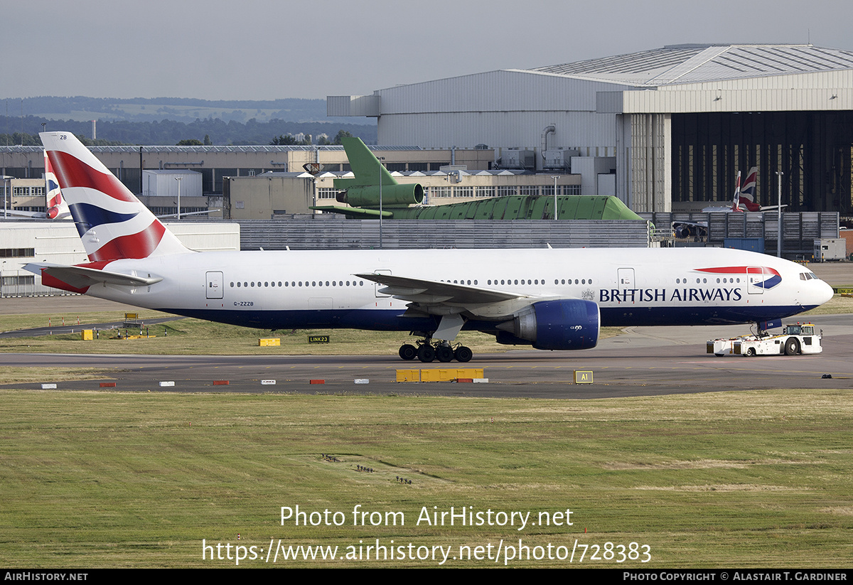 Aircraft Photo of G-ZZZB | Boeing 777-236 | British Airways | AirHistory.net #728383