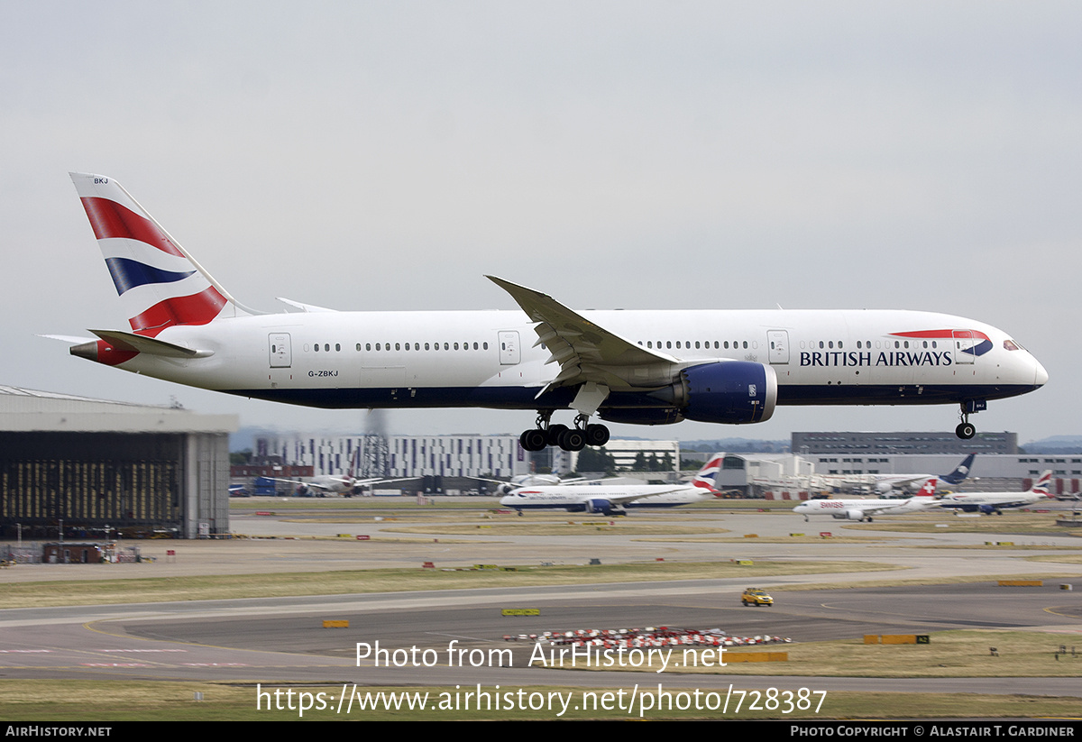 Aircraft Photo of G-ZBKJ | Boeing 787-9 Dreamliner | British Airways | AirHistory.net #728387