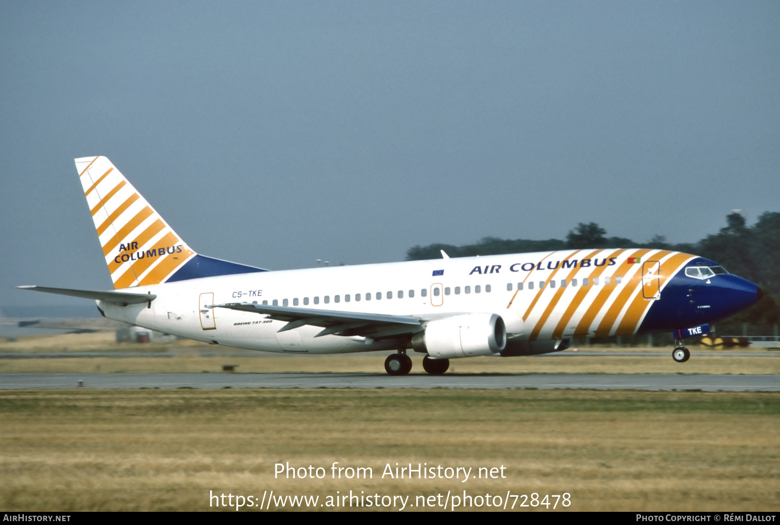 Aircraft Photo of CS-TKE | Boeing 737-3Y0 | Air Columbus | AirHistory.net #728478