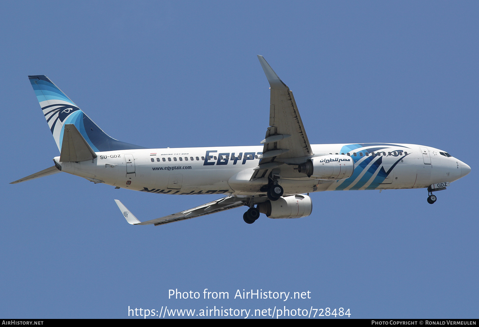 Aircraft Photo of SU-GDZ | Boeing 737-866 | EgyptAir | AirHistory.net #728484