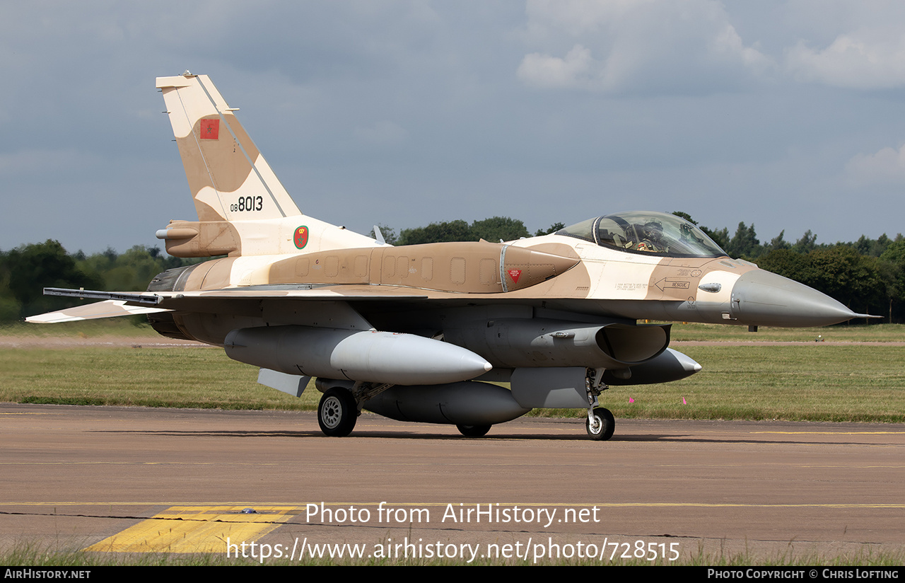 Aircraft Photo of 08-8013 | Lockheed Martin F-16C Fighting Falcon | Morocco - Air Force | AirHistory.net #728515