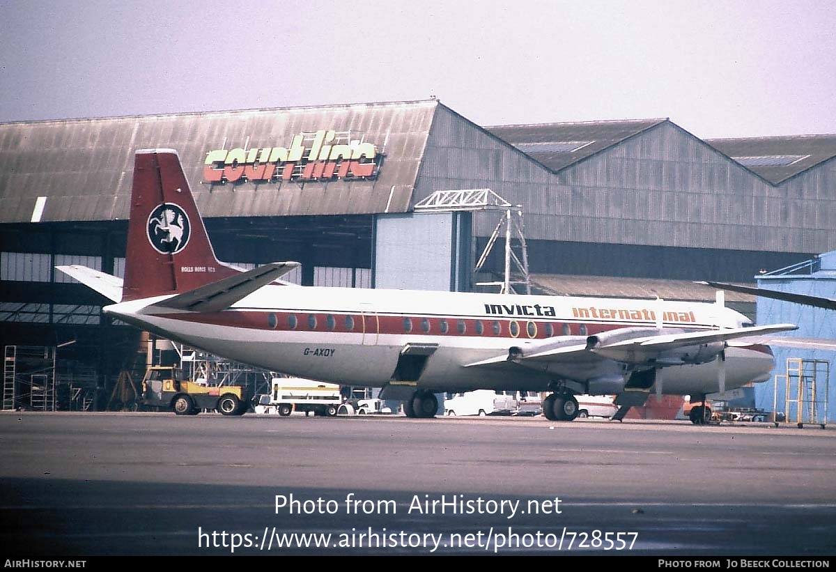 Aircraft Photo of G-AXOY | Vickers 952 Vanguard | Invicta International Airlines | AirHistory.net #728557